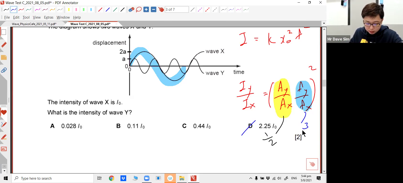 [WAVE MOTION] Intensity of Waves