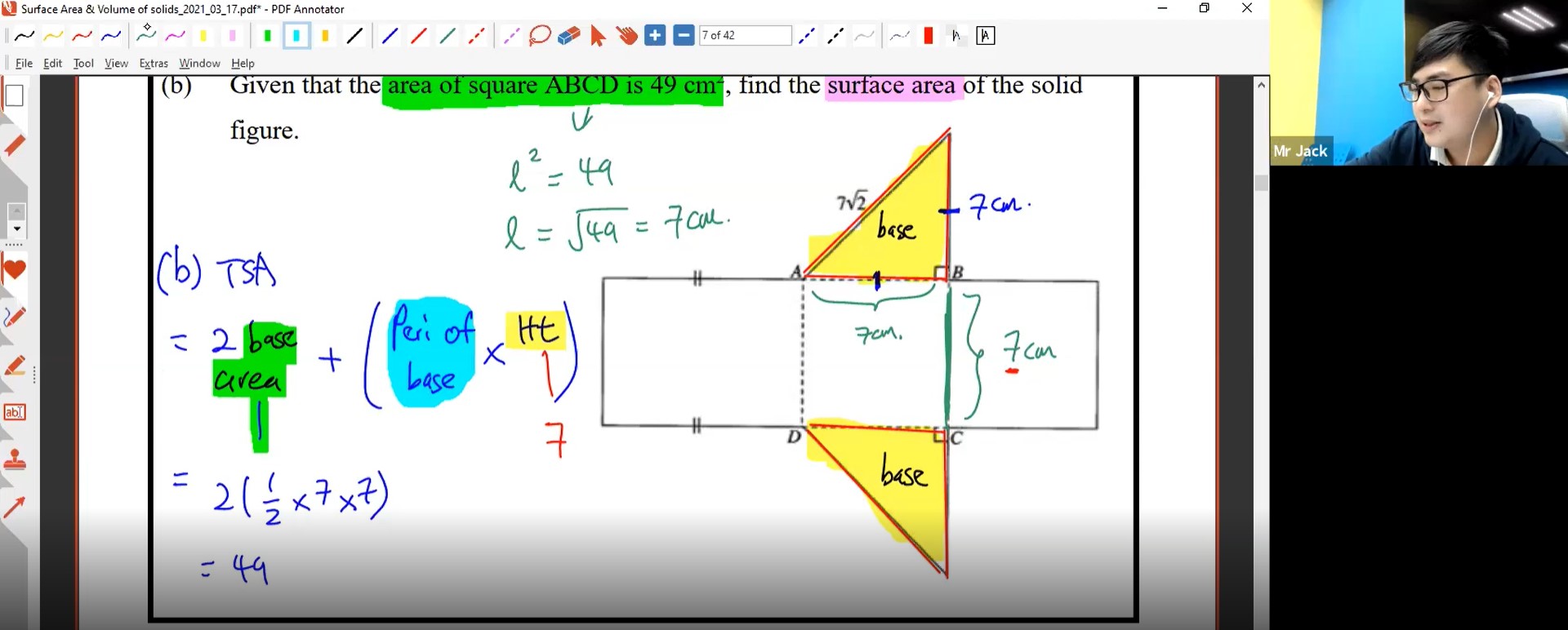 [MENSURATION] Surface area of prism