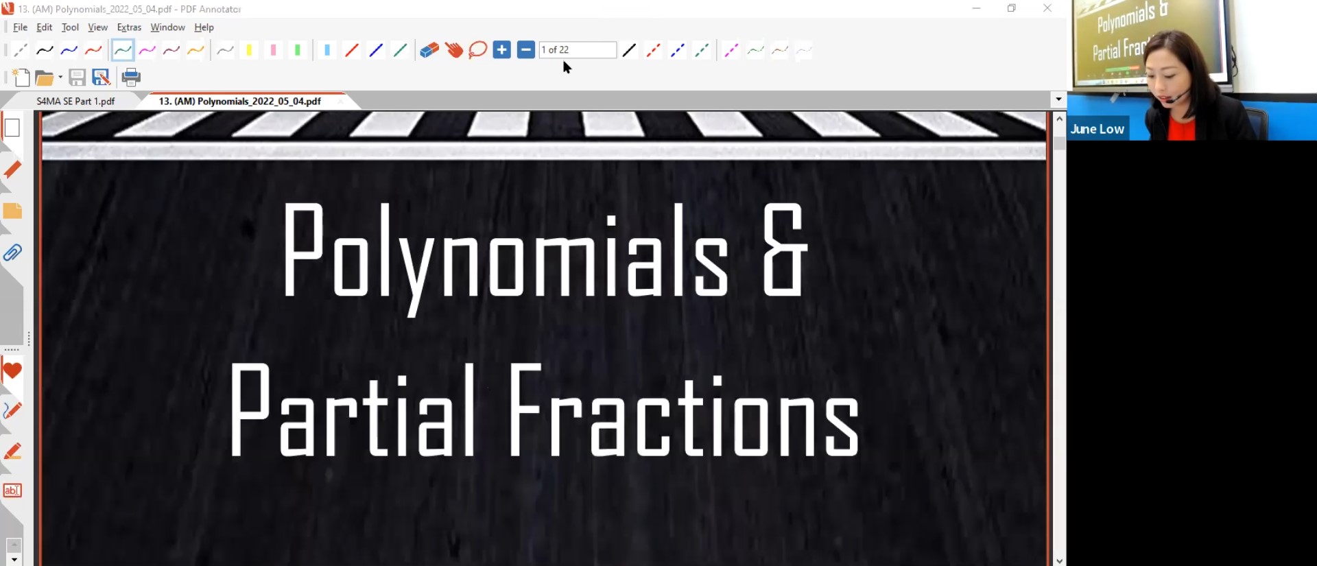 27. Final Revision: Polynomial + Partial Fraction [2022] - JL