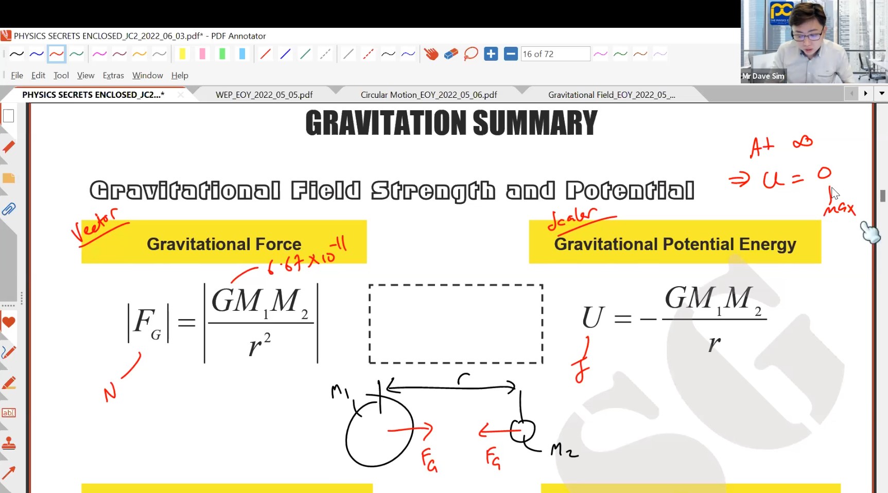 28A. (June Hol Add L3)_WEP + Gravitation Part II [2022] - MDS