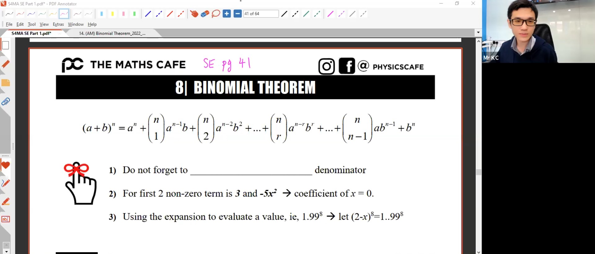 28. Final Revision: Binomial [2022] - KC
