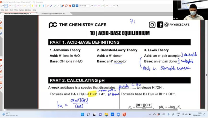 28.Acid-Base Equilibria Revision L2 + Chemical Equilibria Revision L1 [2022]