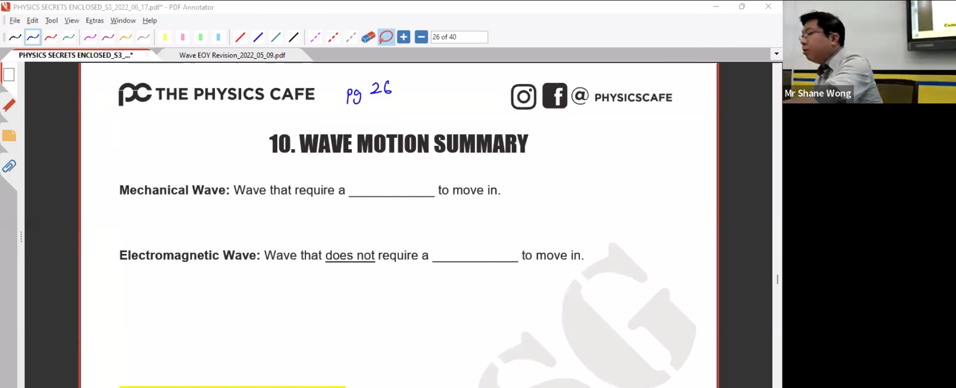 33. Wave EOY Revision [2022] - SW
