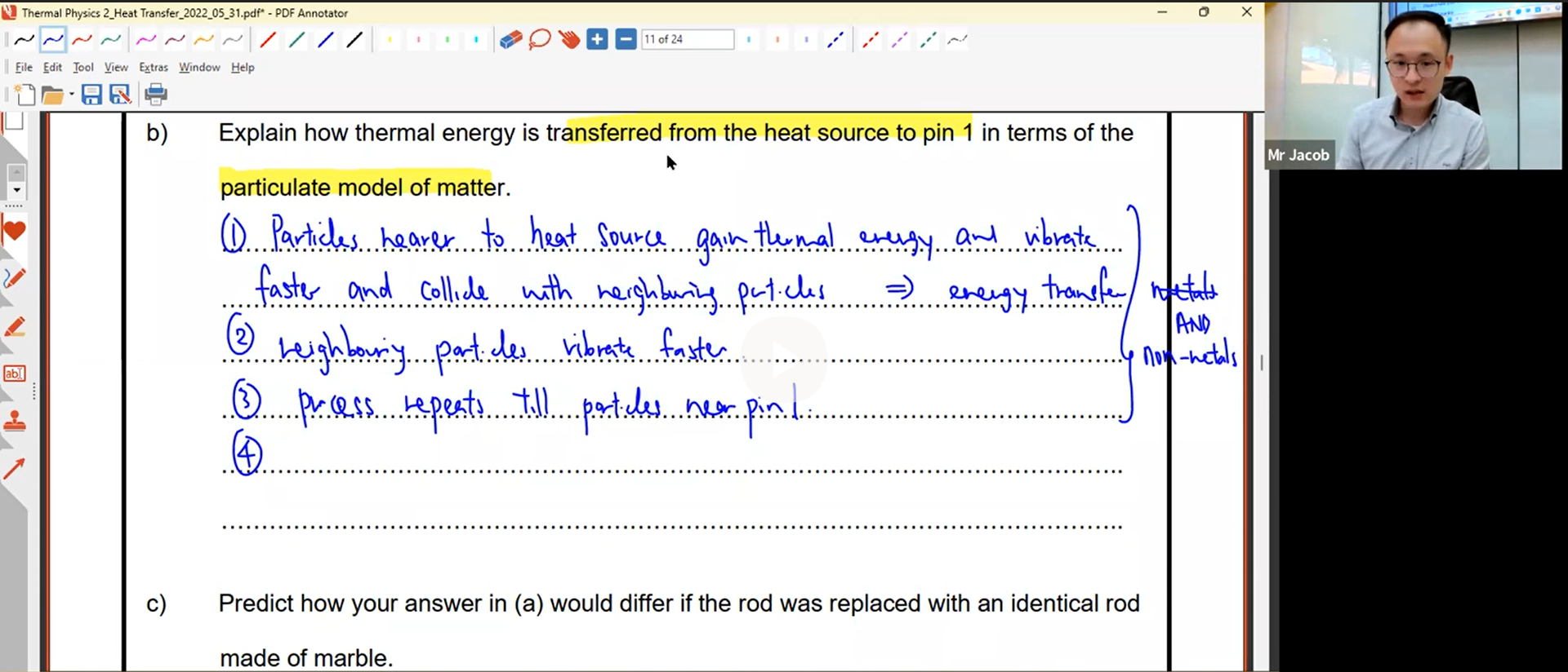 15. Thermal Physics [2023] Mr J.Tan