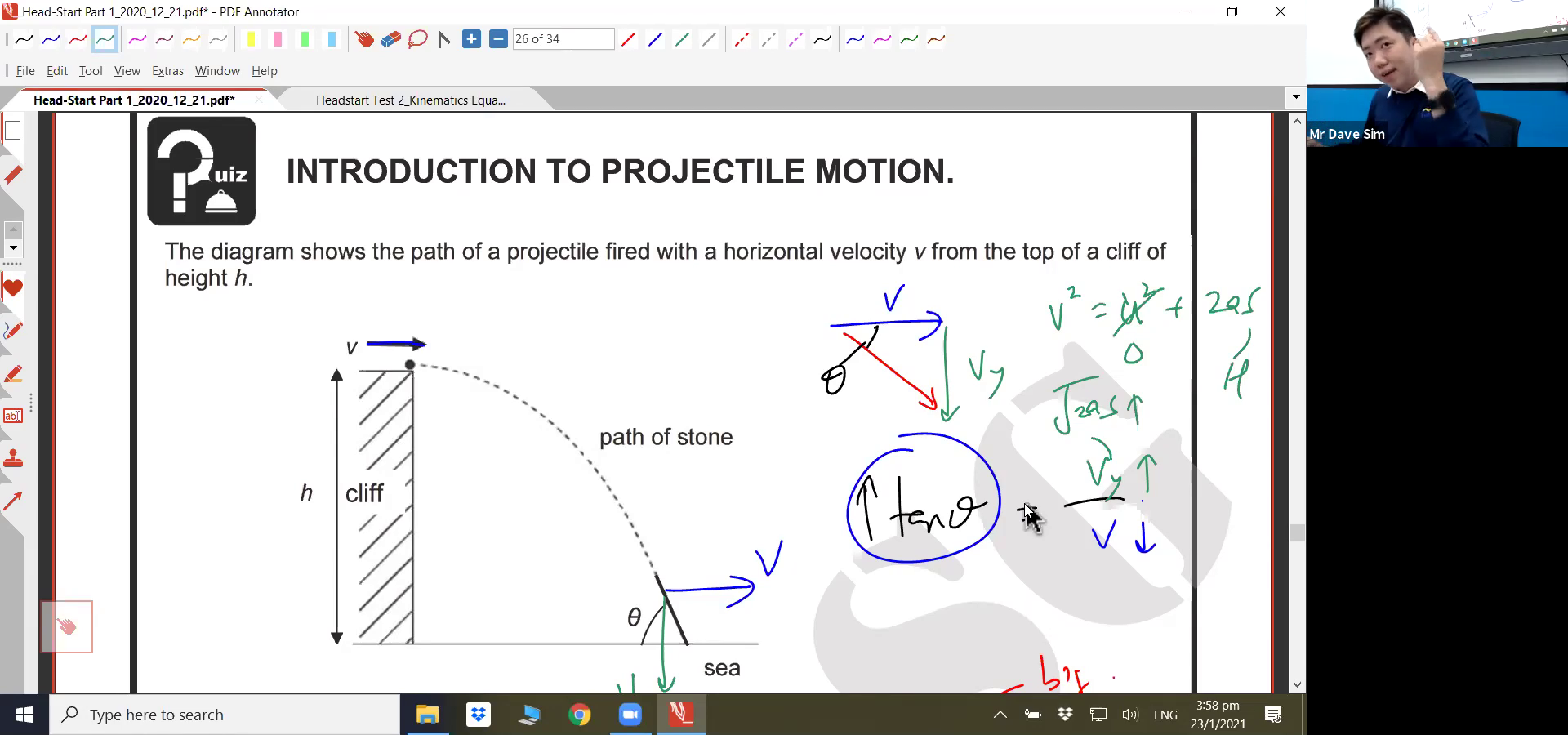 [JC HEADSTART] Projectile Motion, Forces, Dynamics