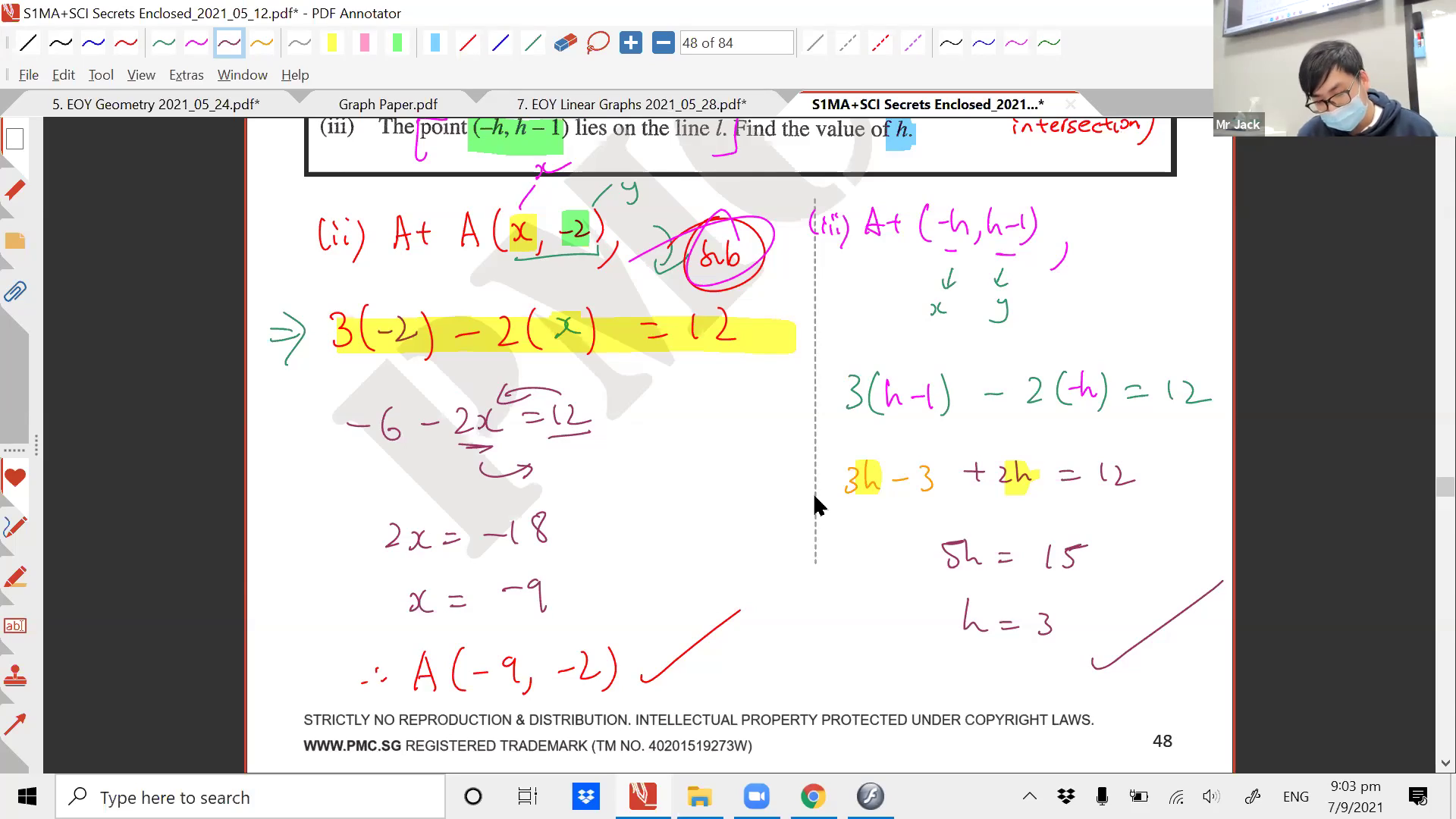 [LINEAR GRAPHS] Cartesian Coordinates, Straight Lines, Gradient