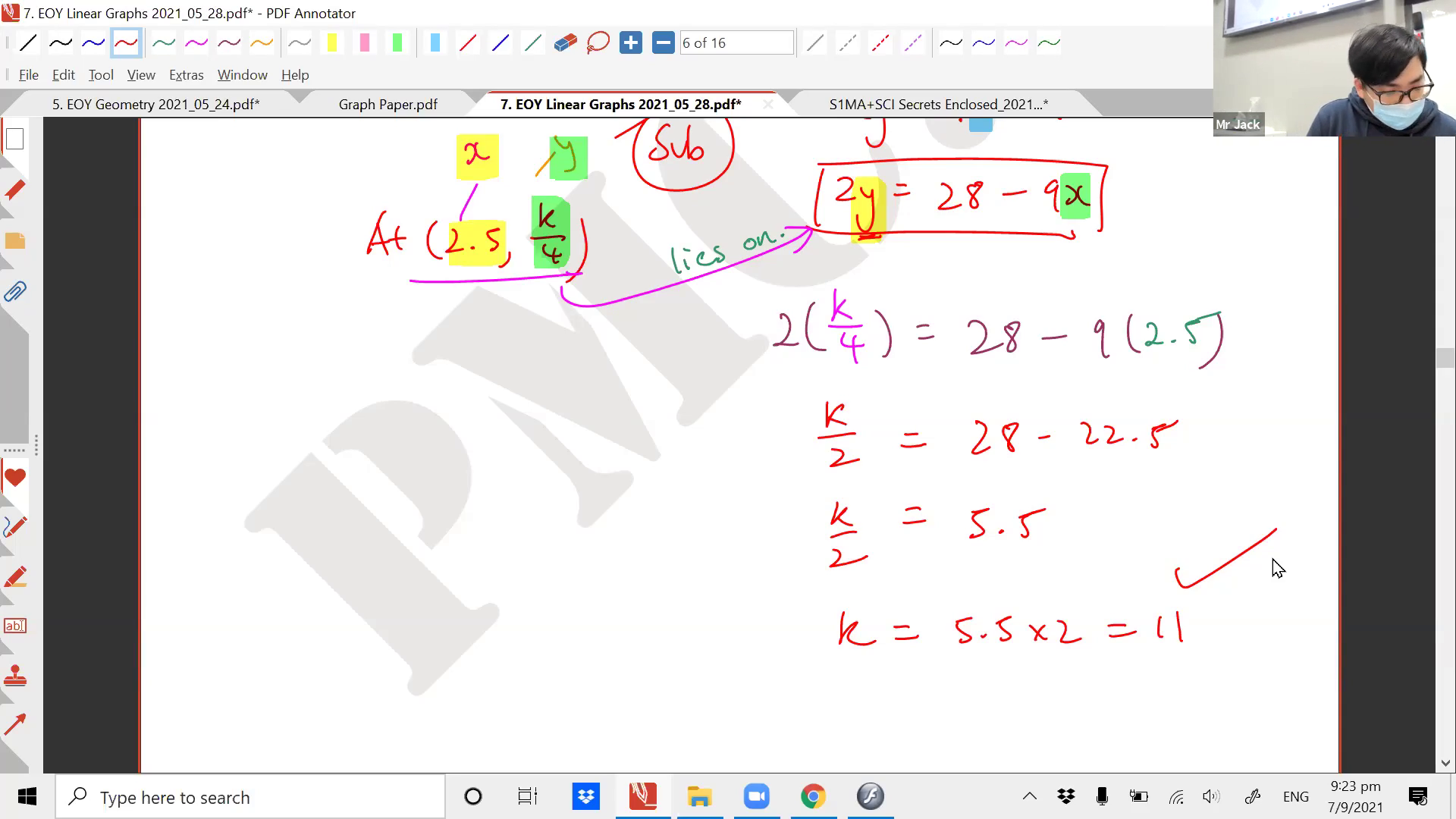 [LINEAR GRAPHS] Cartesian Coordinates, Straight Lines, Gradient