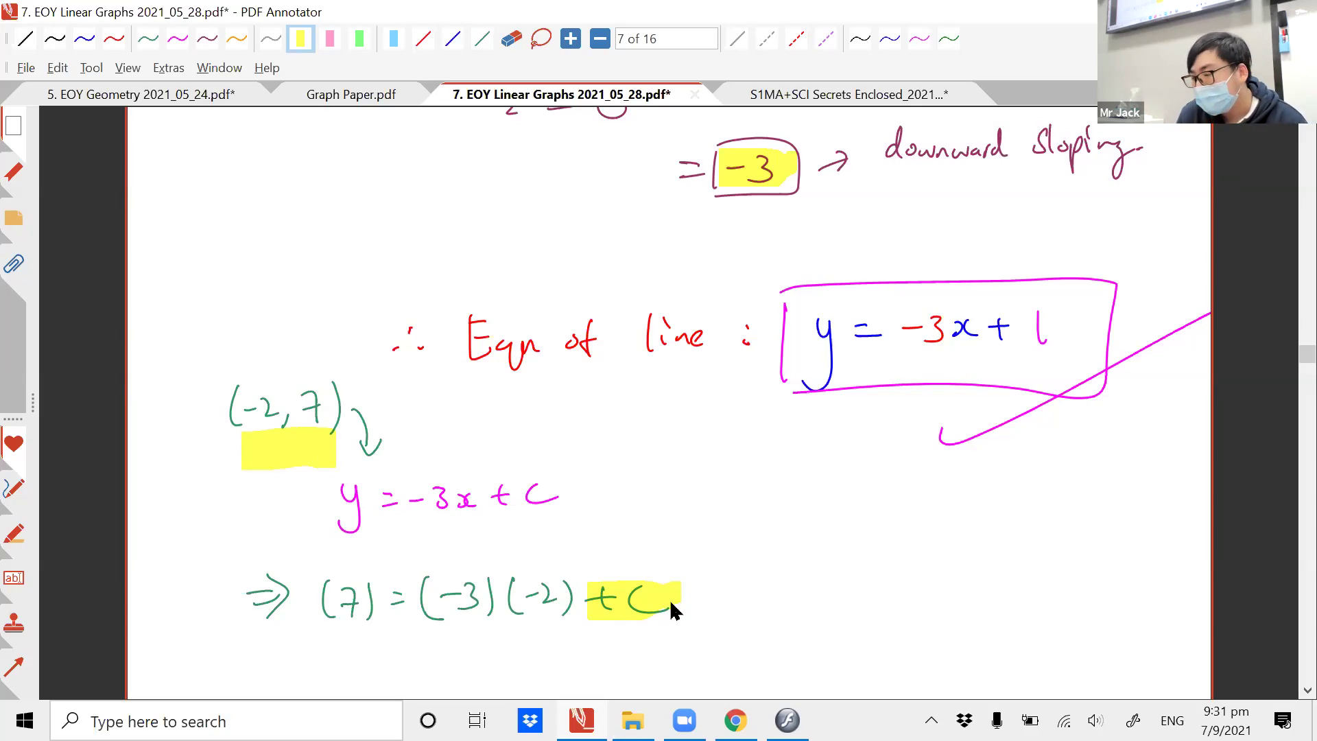 [LINEAR GRAPHS] Cartesian Coordinates, Straight Lines, Gradient