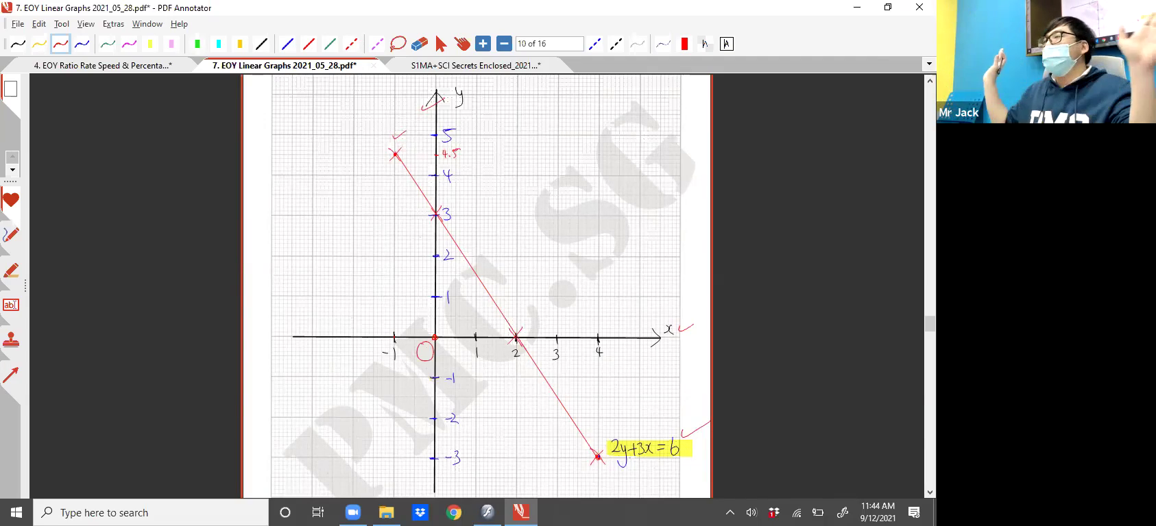 [LINEAR GRAPHS] Cartesian Coordinates, Straight Lines, Gradient