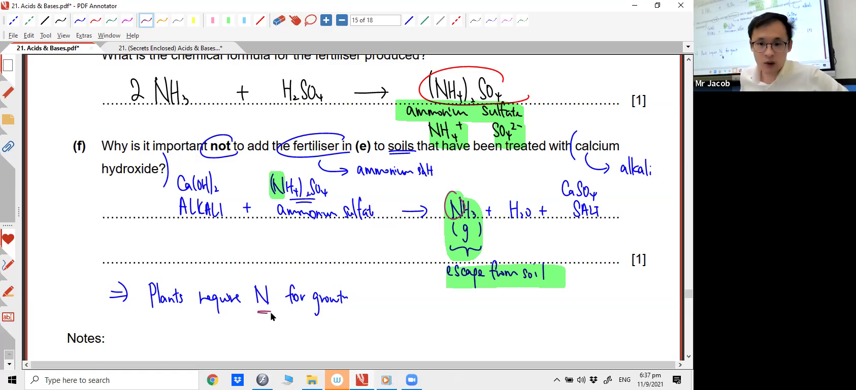 [ACIDS AND BASES] Revision on Acids (MCQ)