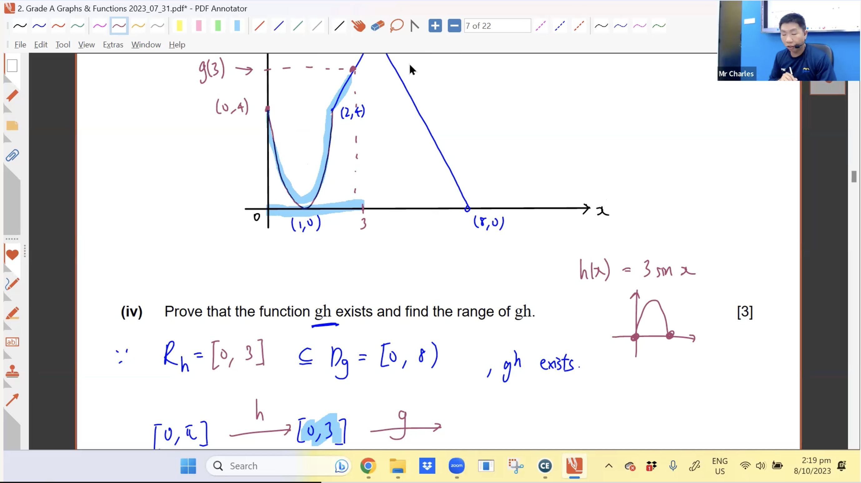 43b. Grade A Questions Graphing & Functions [2023] Mr C.Tan