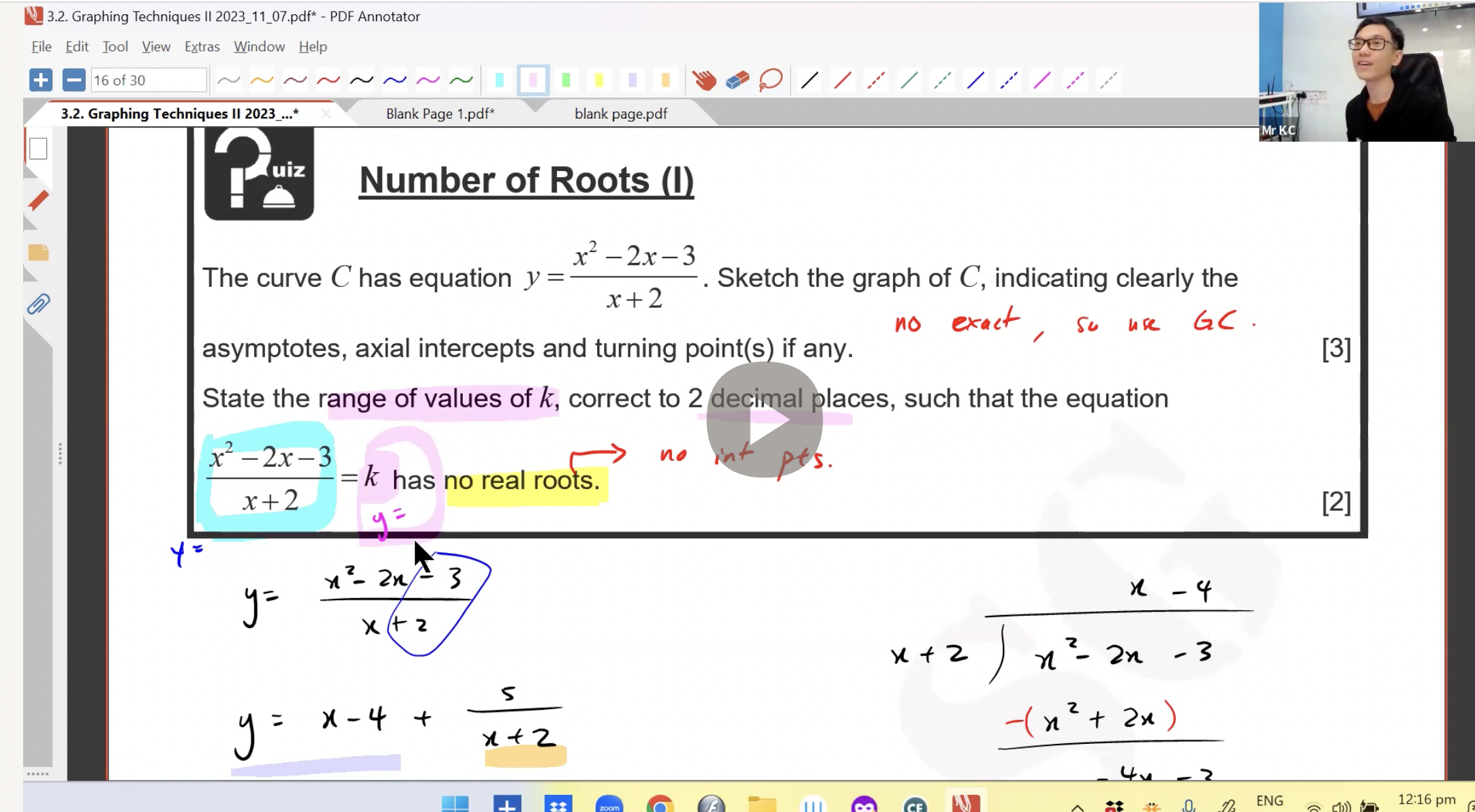 12. Graphing Techniques 2 Rational Functions L1 [2024] - Mr LKC