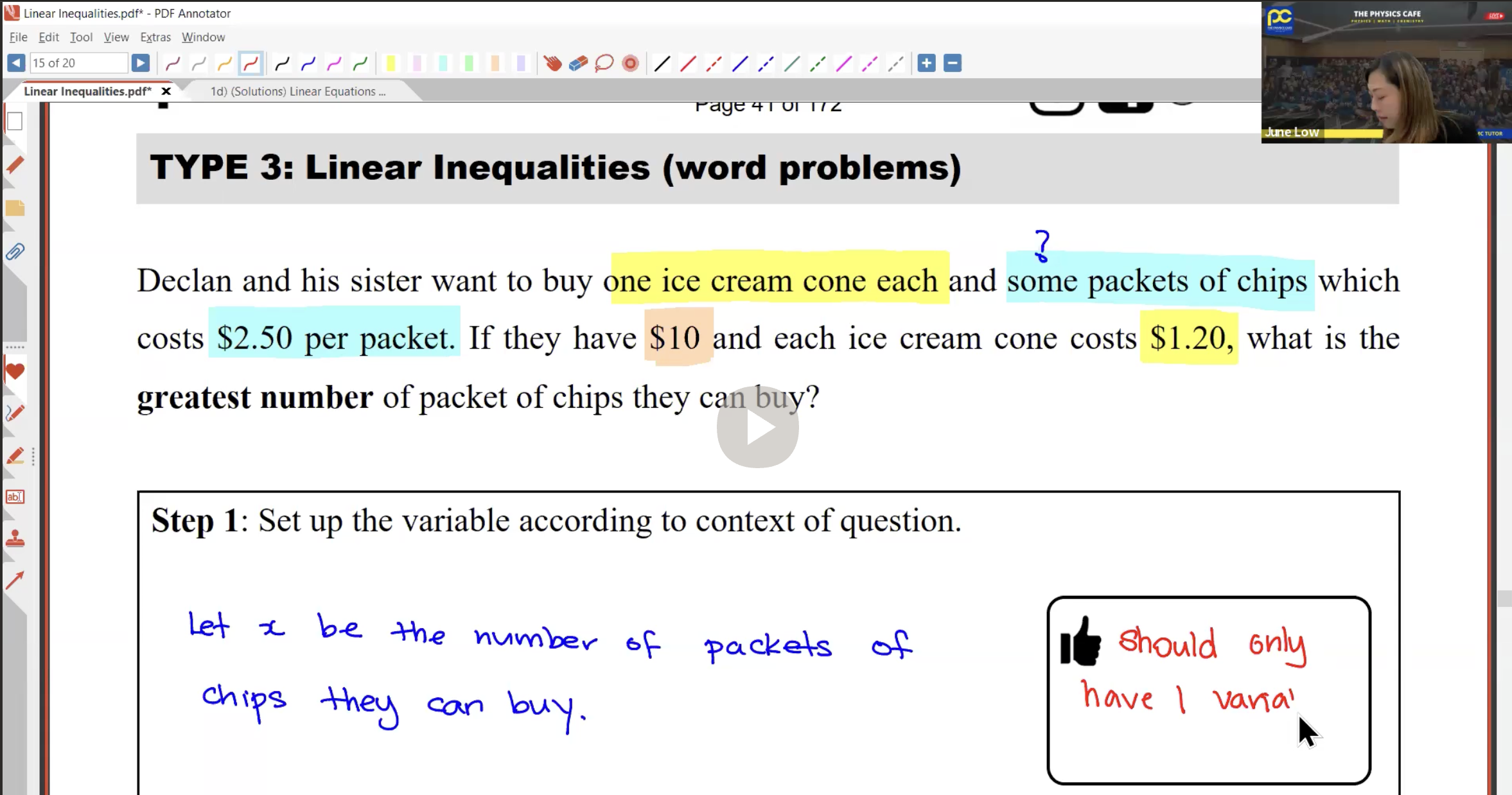 2. Linear Inequalities [2026] -Ms JL