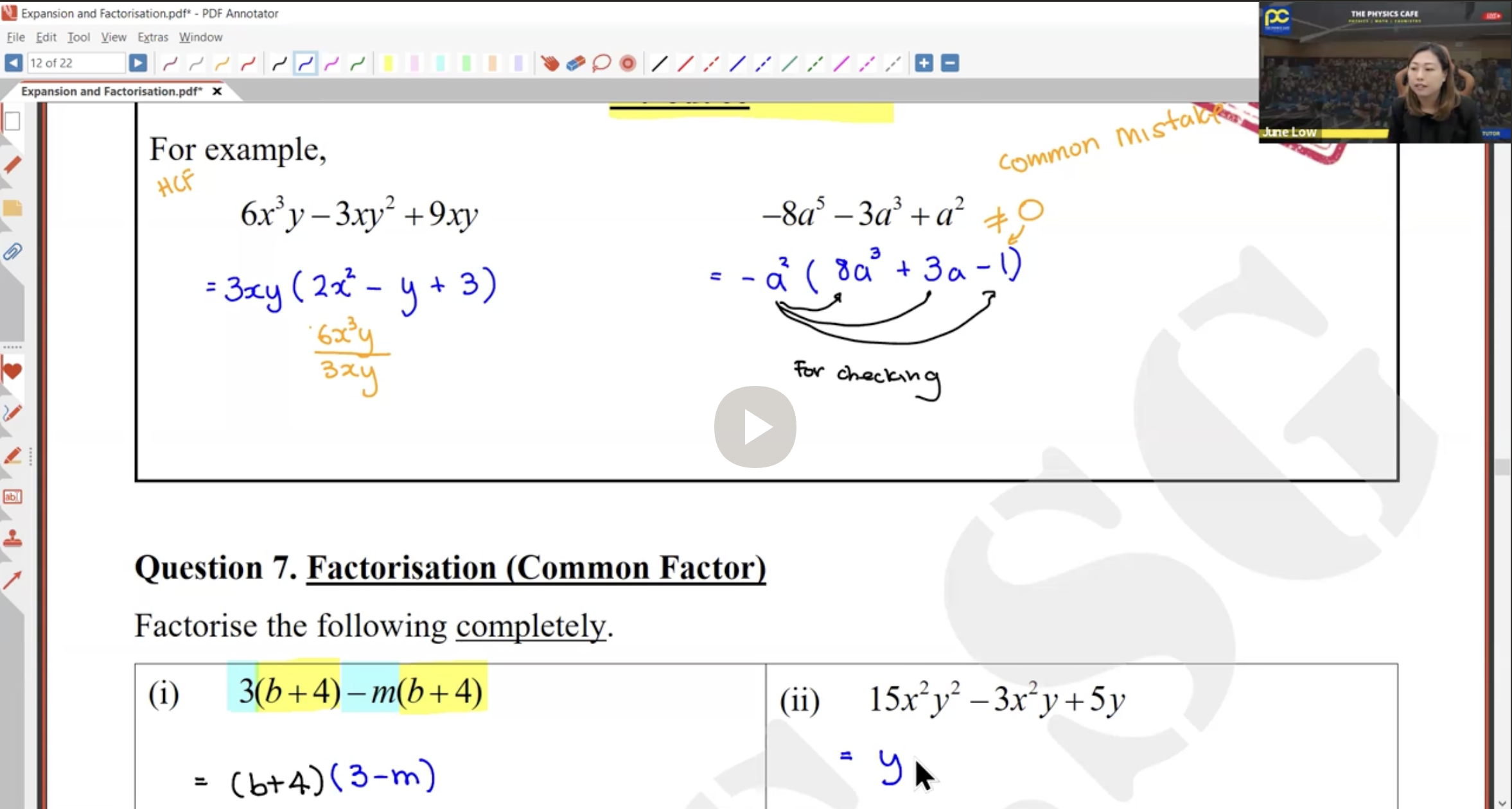 5. Expansion & Factorisation L1 [2026] - Ms JL