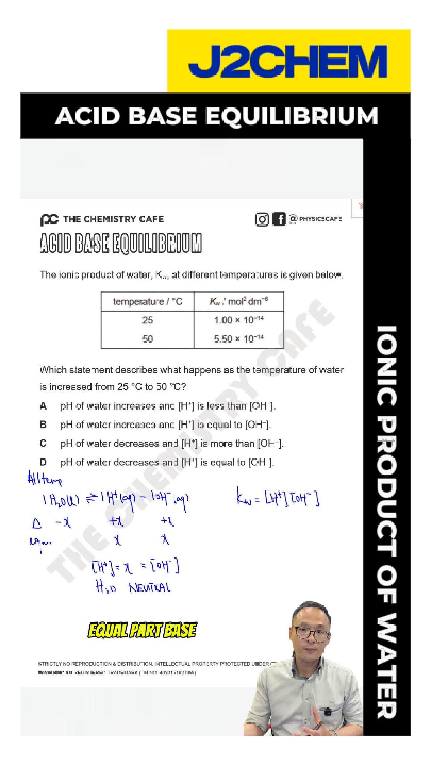 [Acid Base Equilibrium] Ionic Product of Water
