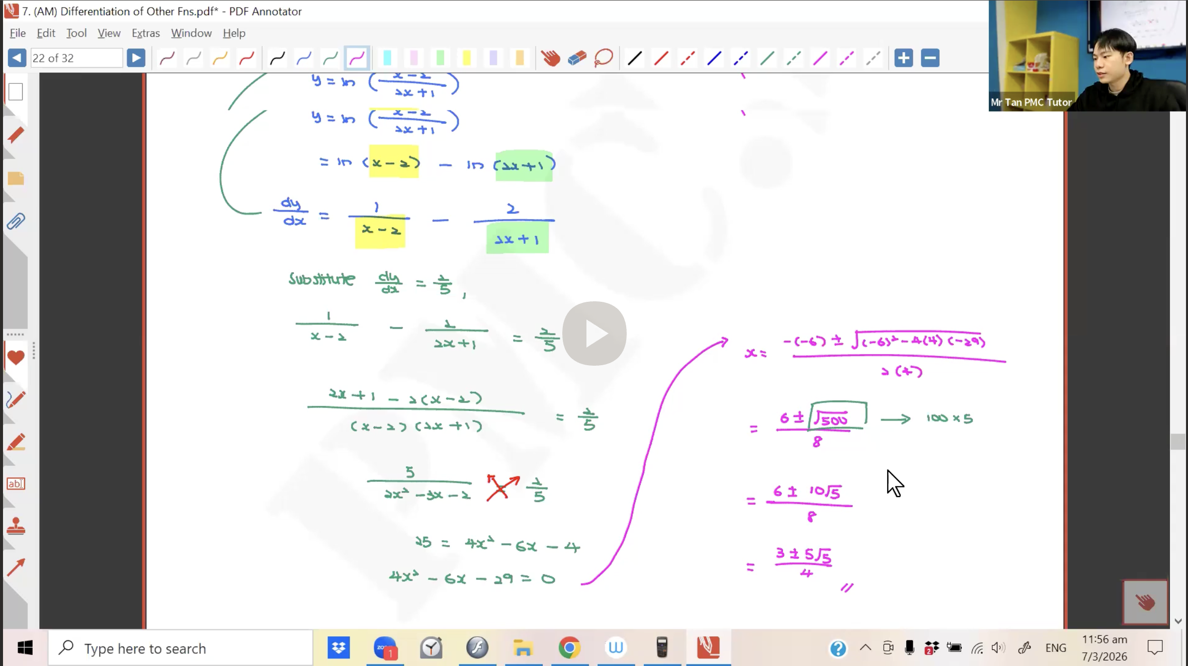 12. (AM) Differentiation on other Function 2 [2026] - Mr TTL