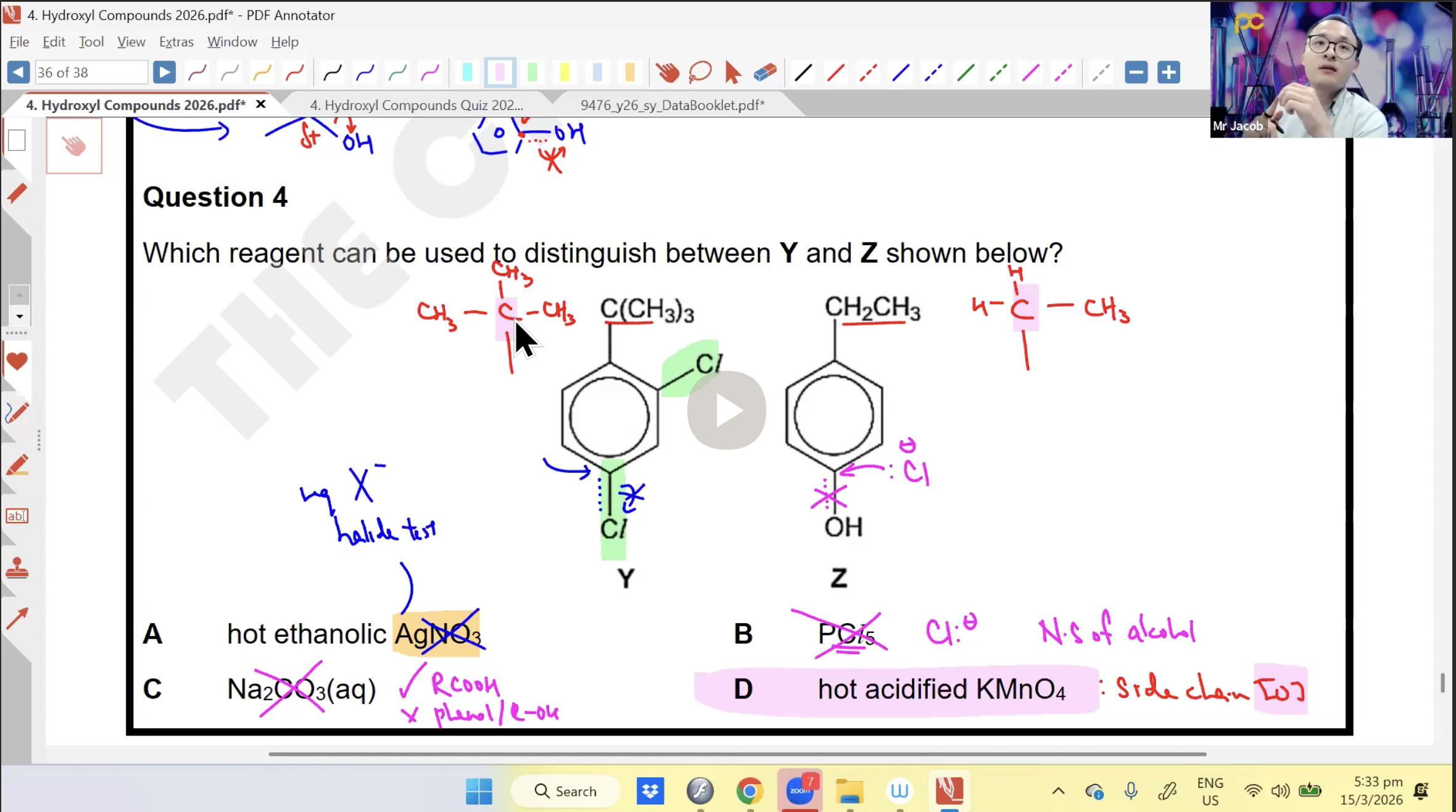 13. Hydroxyl Compounds L3 [2026] - Mr JT