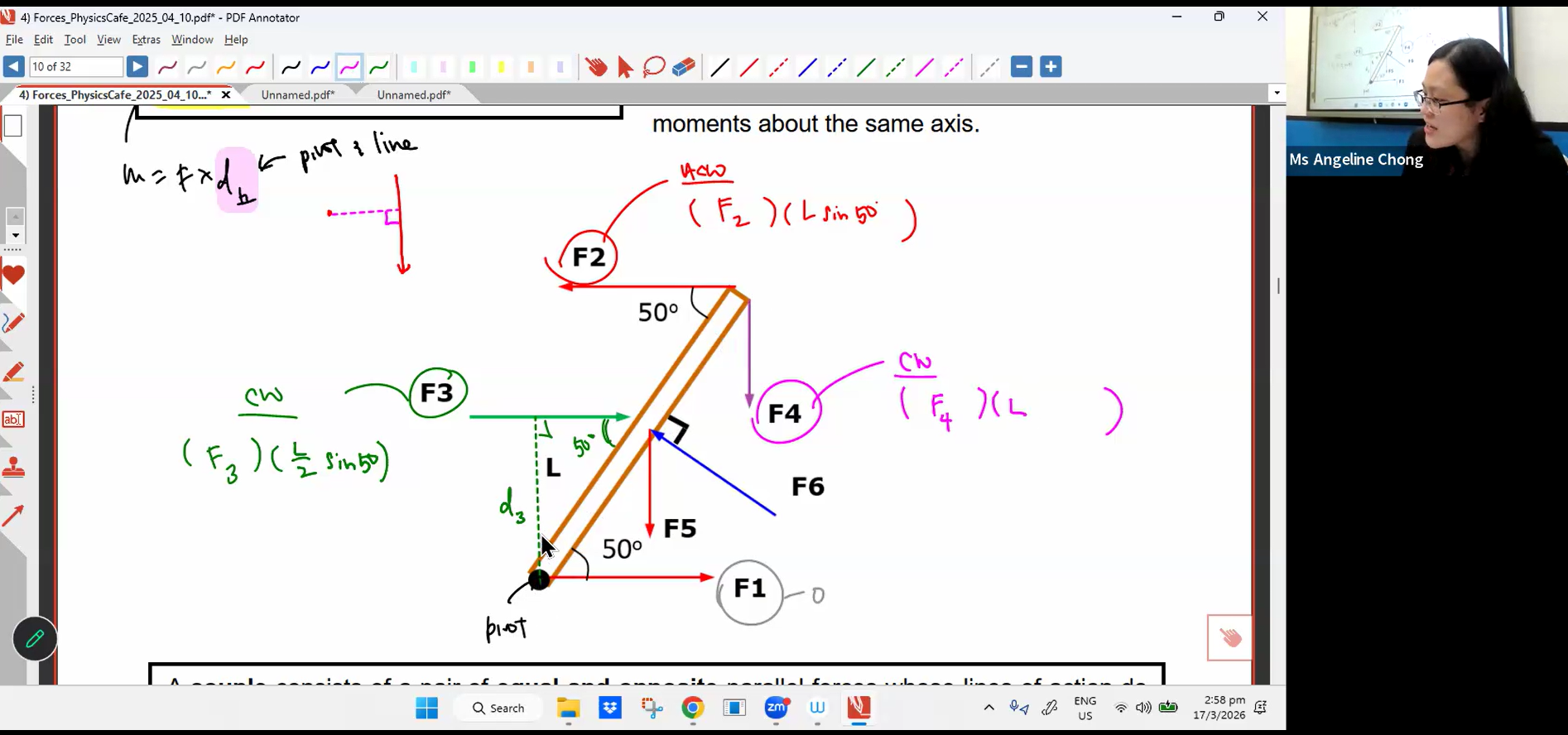 14a. March Holiday Additional Lesson - Forces L1 + L2 - Ms AC