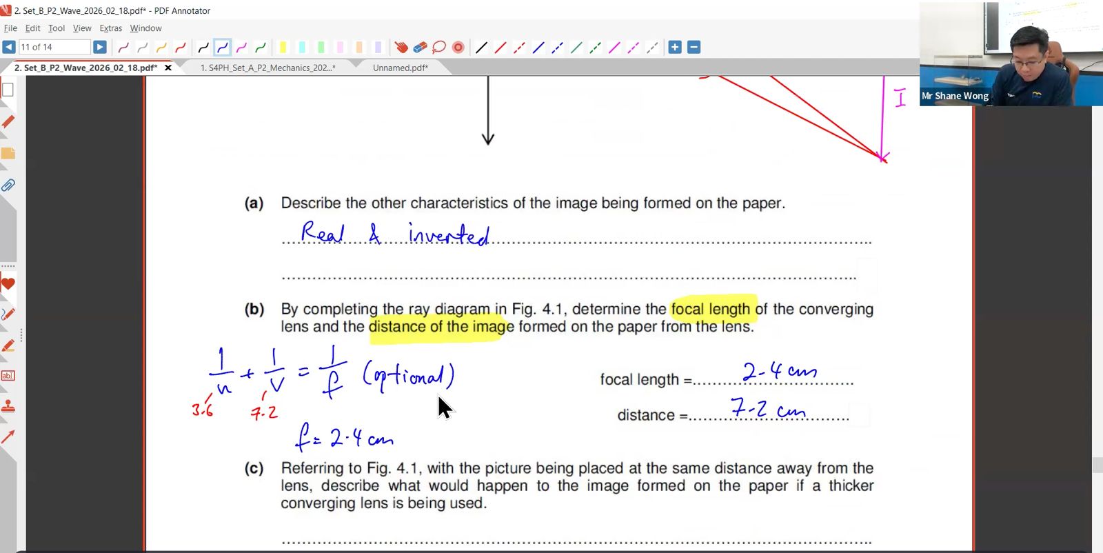 14a. March Holiday Additional Lesson - MYE Revision Mock Set A (Mechanics) & Mock Set B (Wave) [2026] Part B - Mr SW