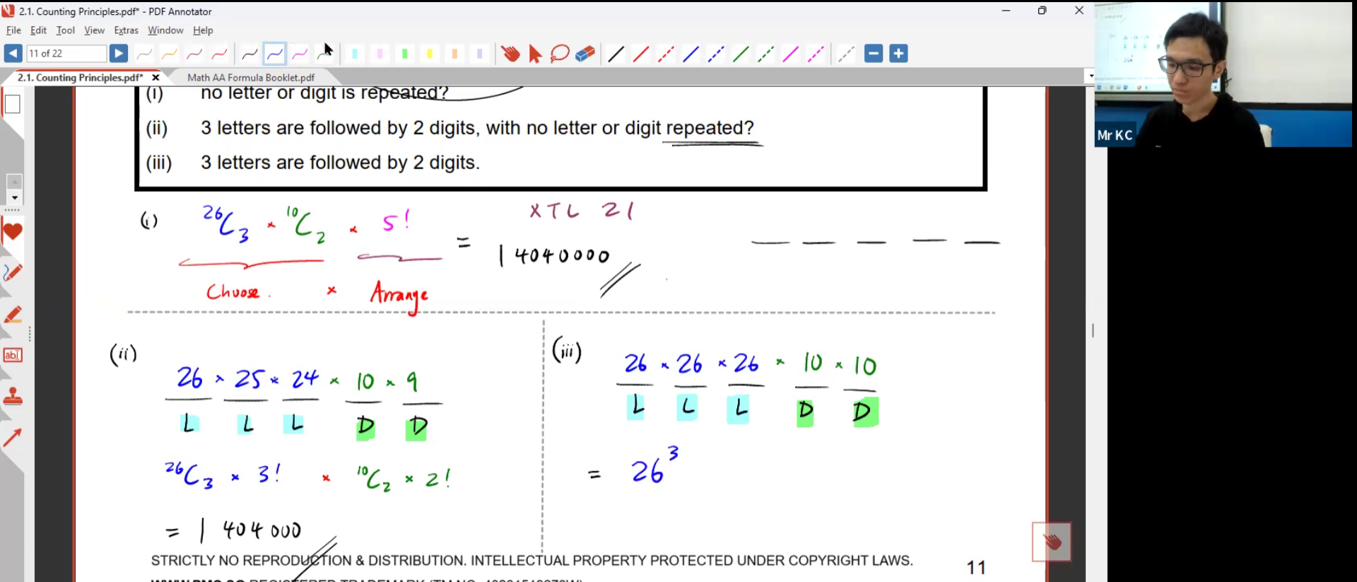 14. Counting Principles [2026] - Mr LKC