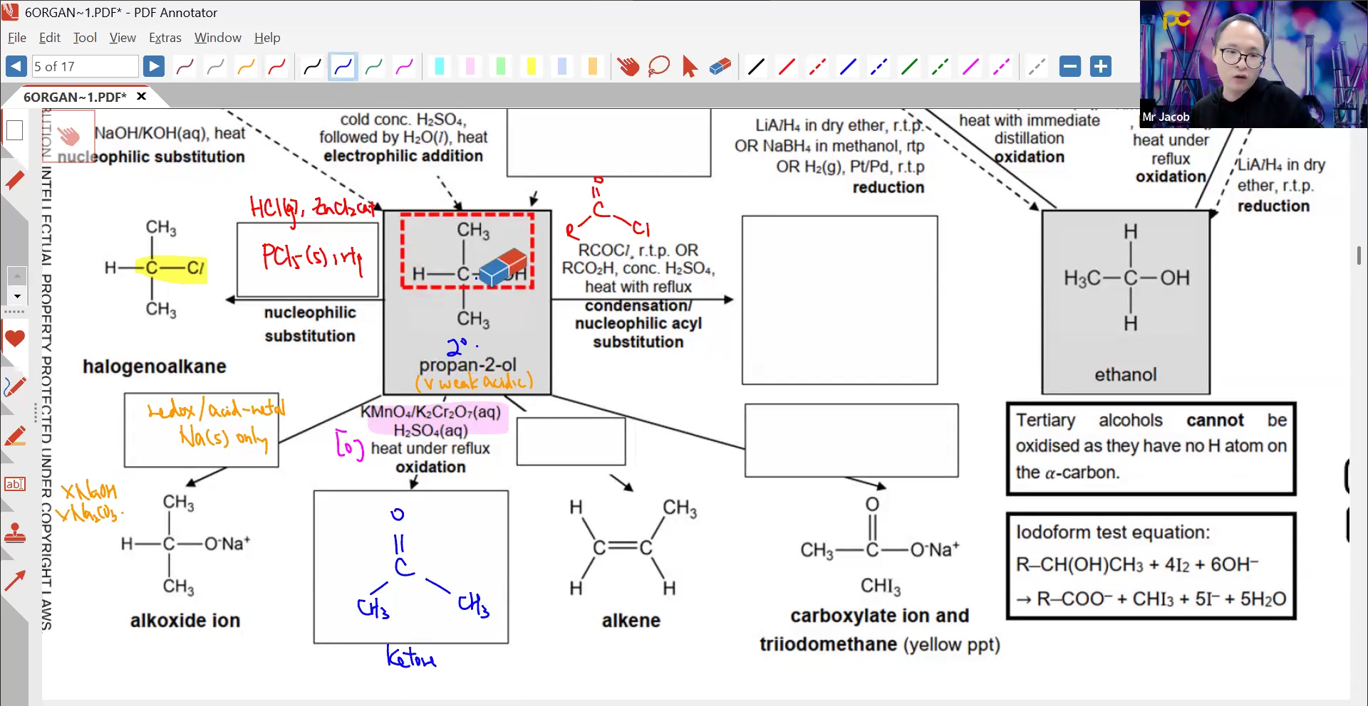 14b. Topic Mastery (Organic Chem Reactions) [2026] - Mr JT
