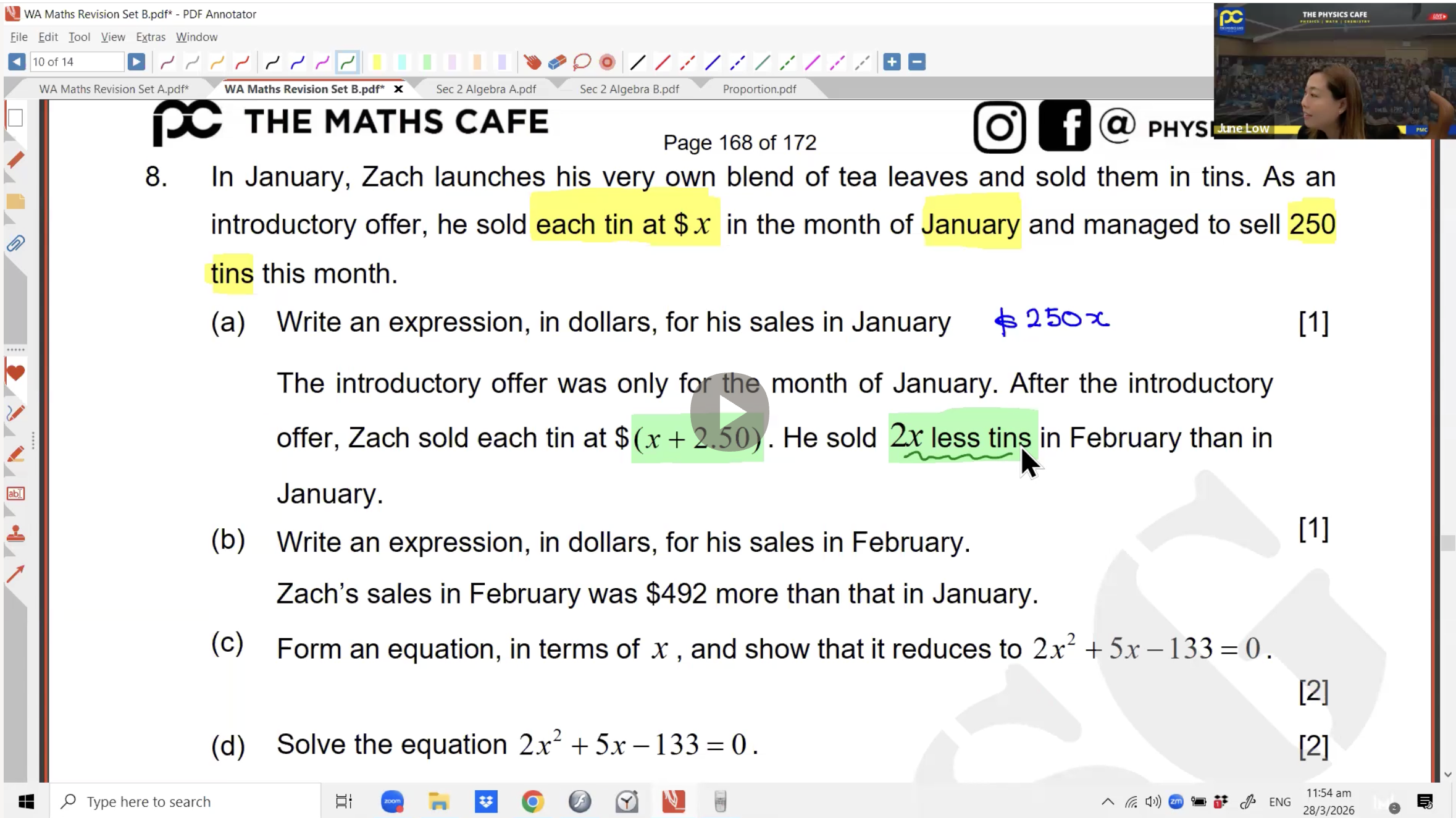 15. WA Maths Revision [2026] - Ms JL