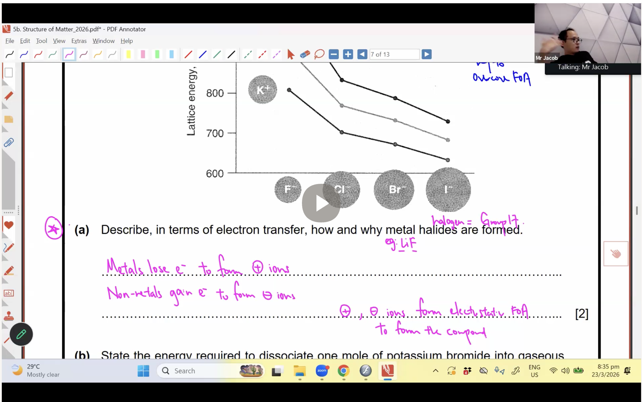 15. (C) Structure of Matter [2026] - Mr JT