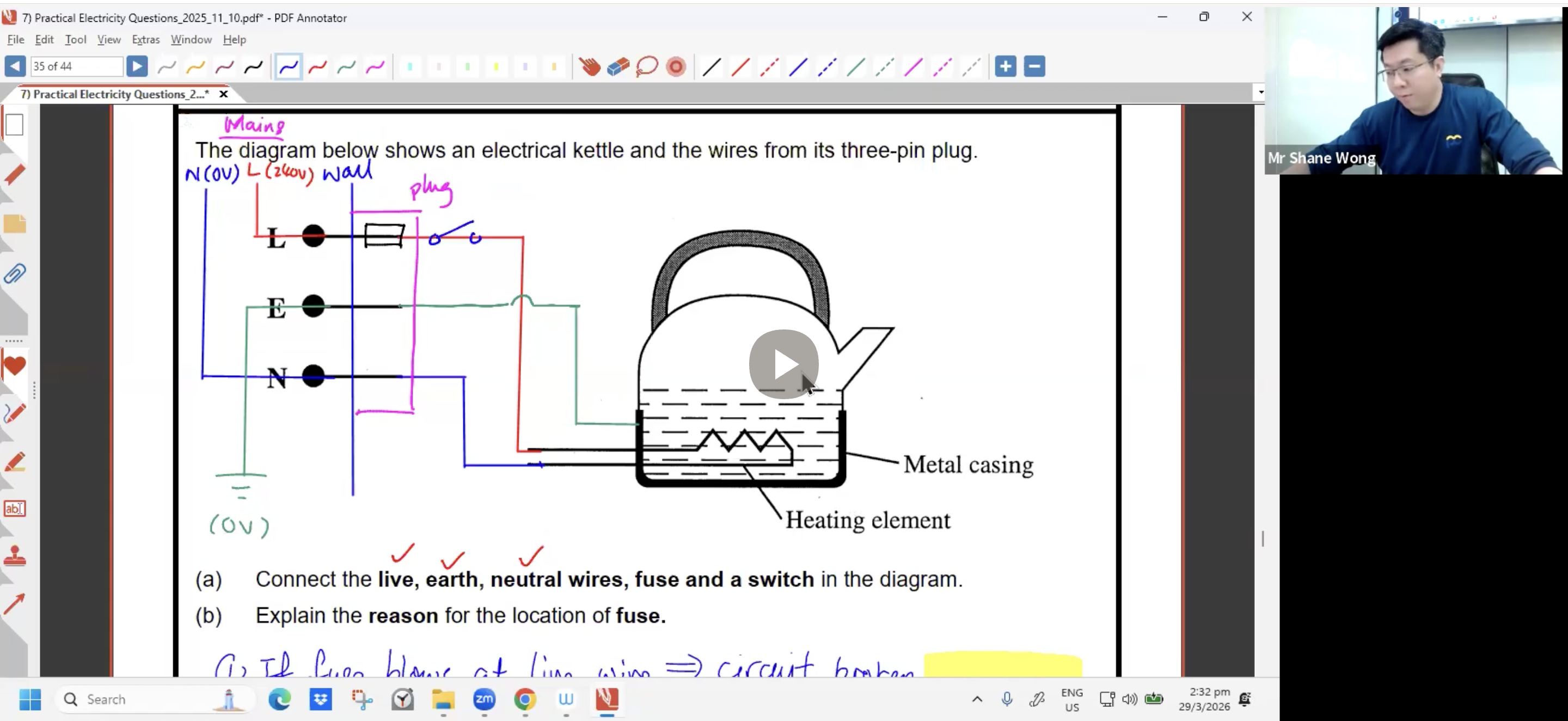 15. Practical Electricity Lesson 3 [2026] - Mr SW