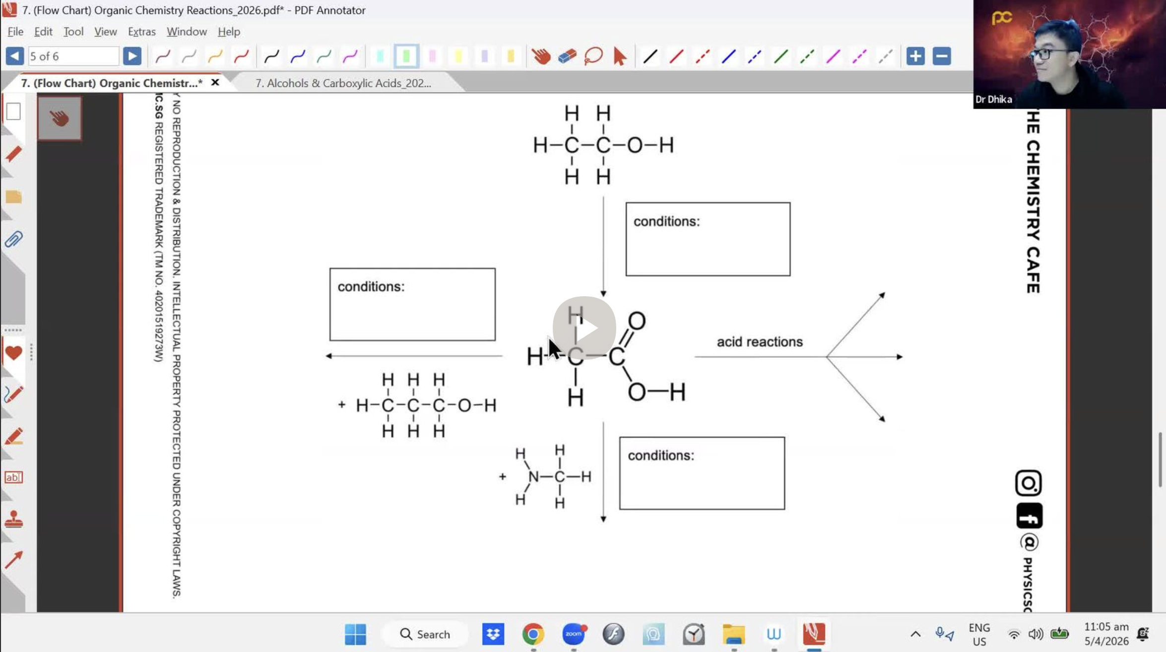 16. Organic Chemistry 6 - Alcohols, Carboxylic Acids [2026] - Dr D