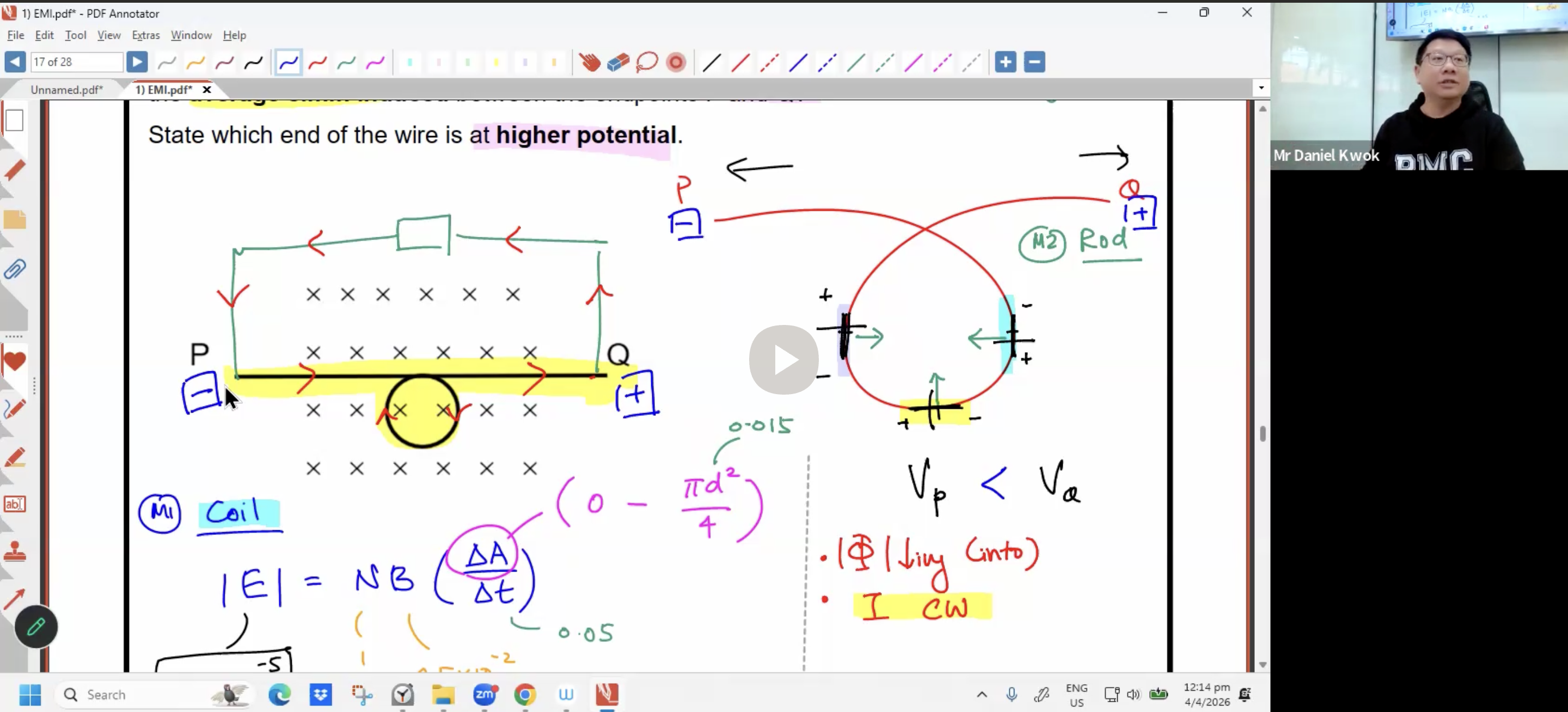 16. Electromagnetic Induction (EMI) Lesson 2 [2026] - Mr DK