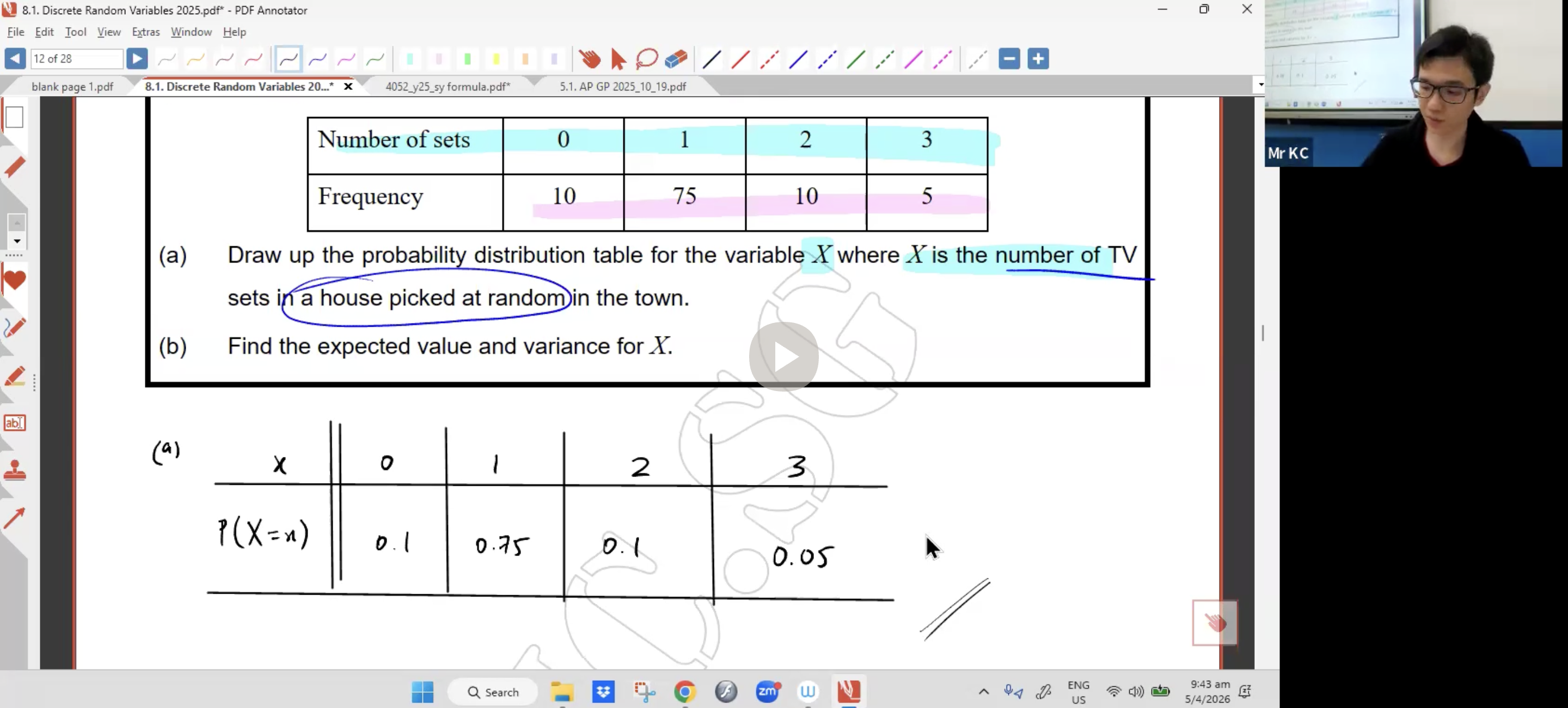 16. DRV & Binomial Distribution L1 [2026] - Mr KC