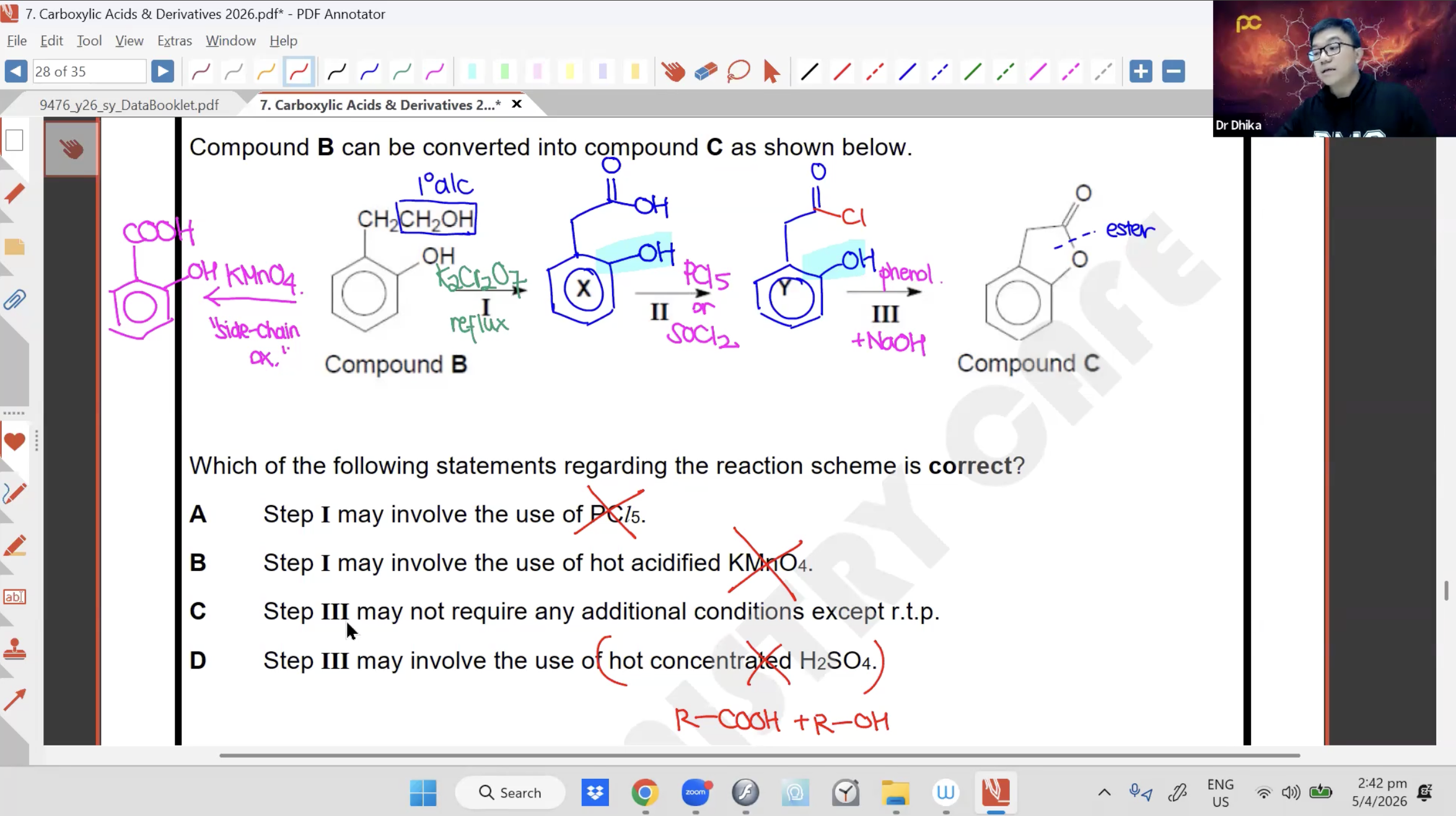 16. Carboxylic Acids L2 [2026] - Dr D