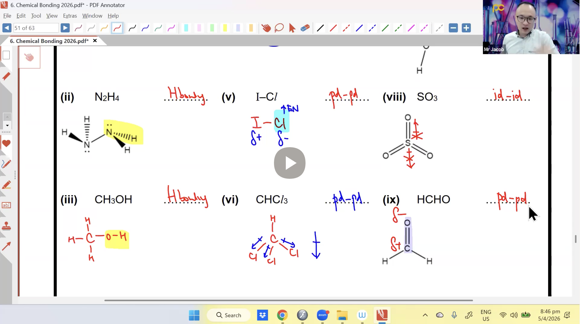 16. Chemical Bonding L4 [2026] - Mr JT