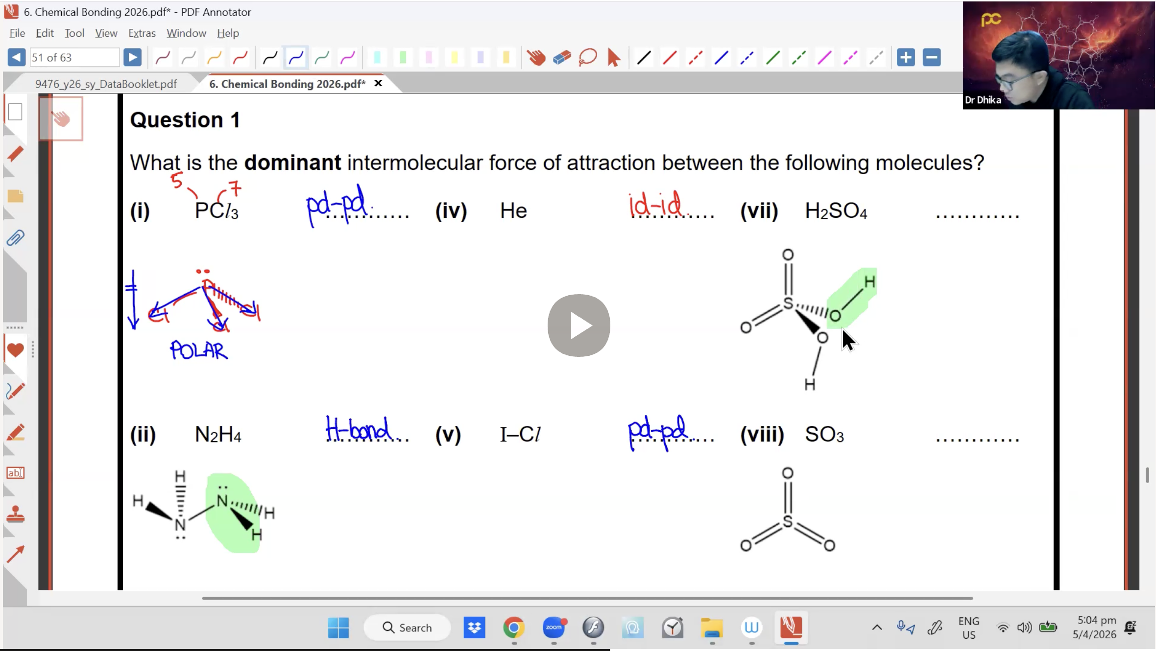 16. Chemical Bonding L4 [2026] - Dr D
