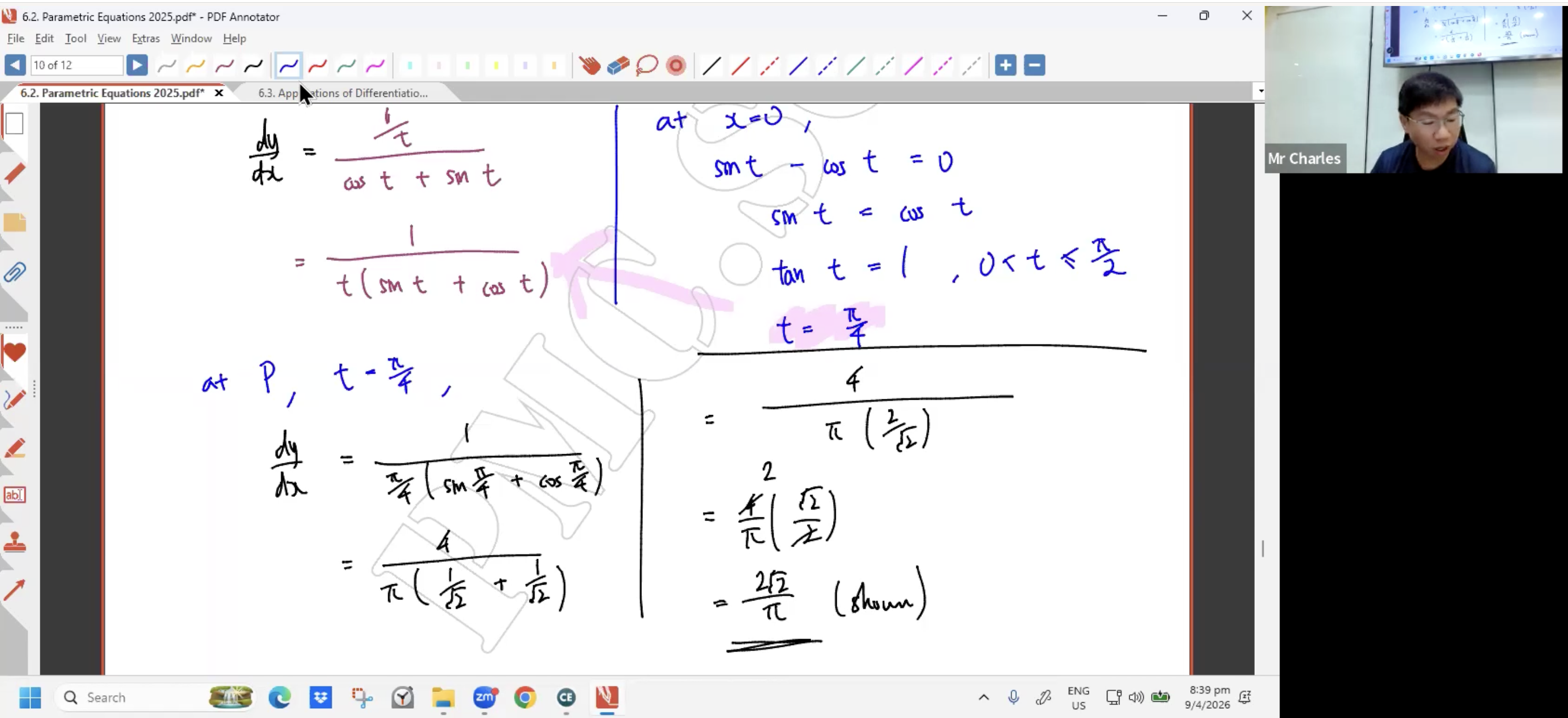 17. Parametric Equations [2026] - Mr CT