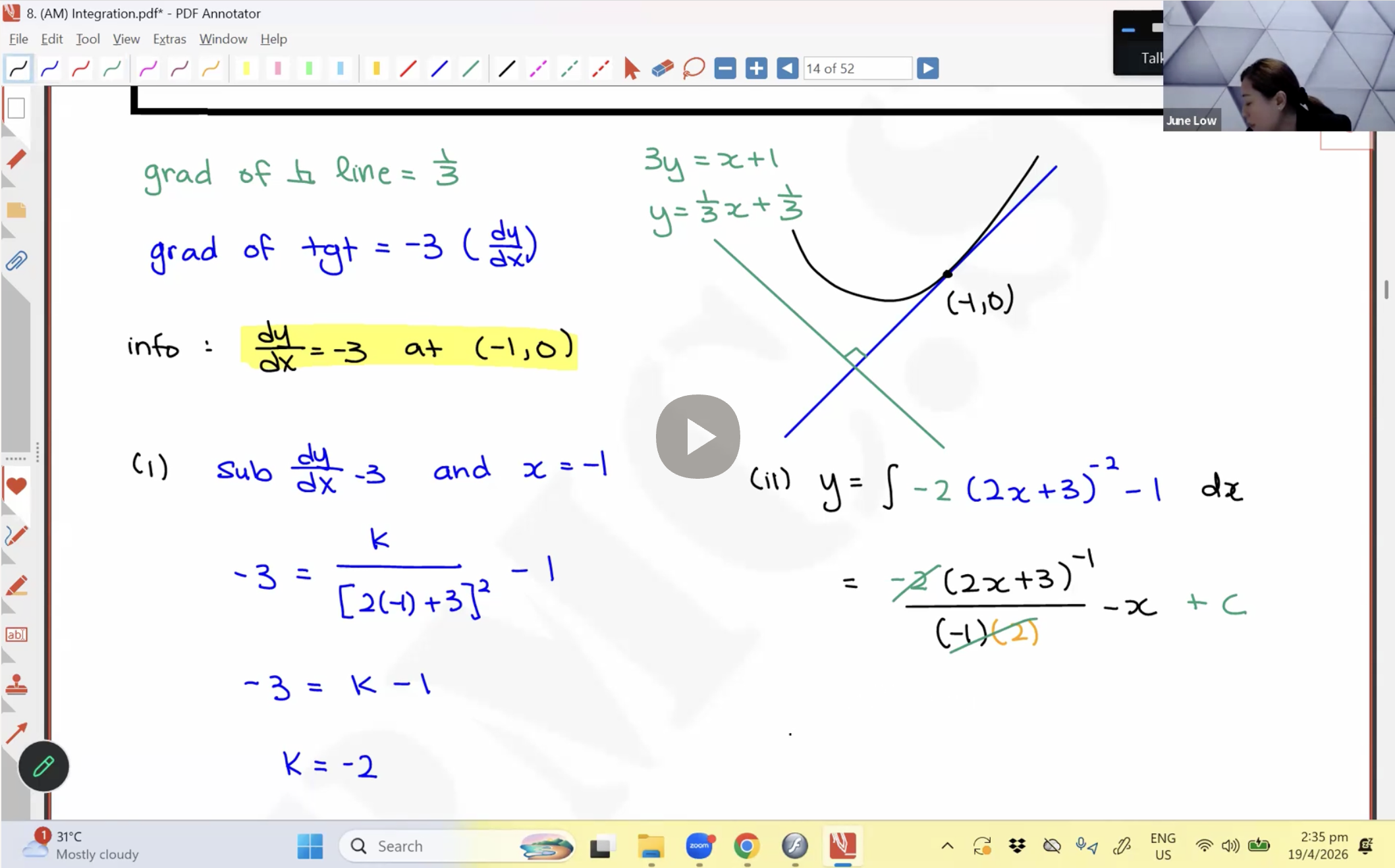 18. (AM) Integration 1 [2026] - Ms JL