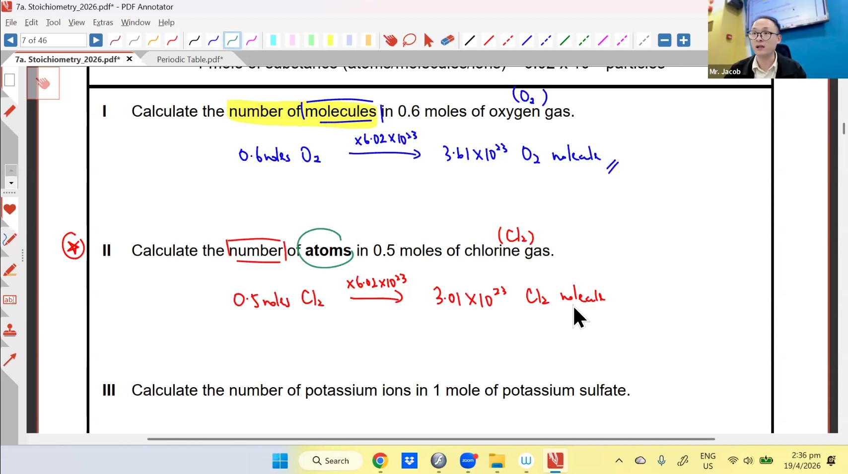 18. Stoichiometry 1 [2026] - Mr JT