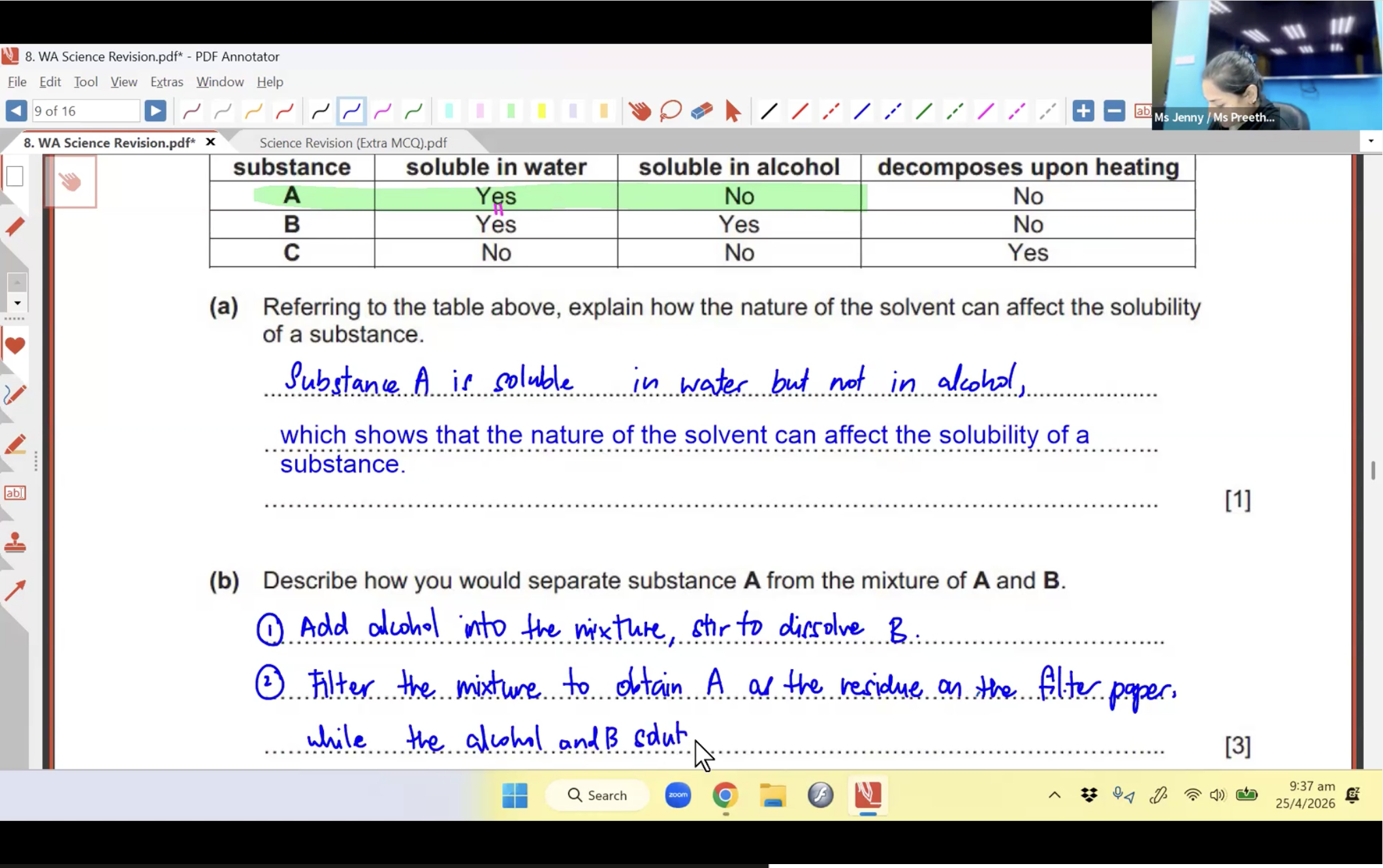 19. WA Science Revision (Chemistry) [2026] - Ms PS