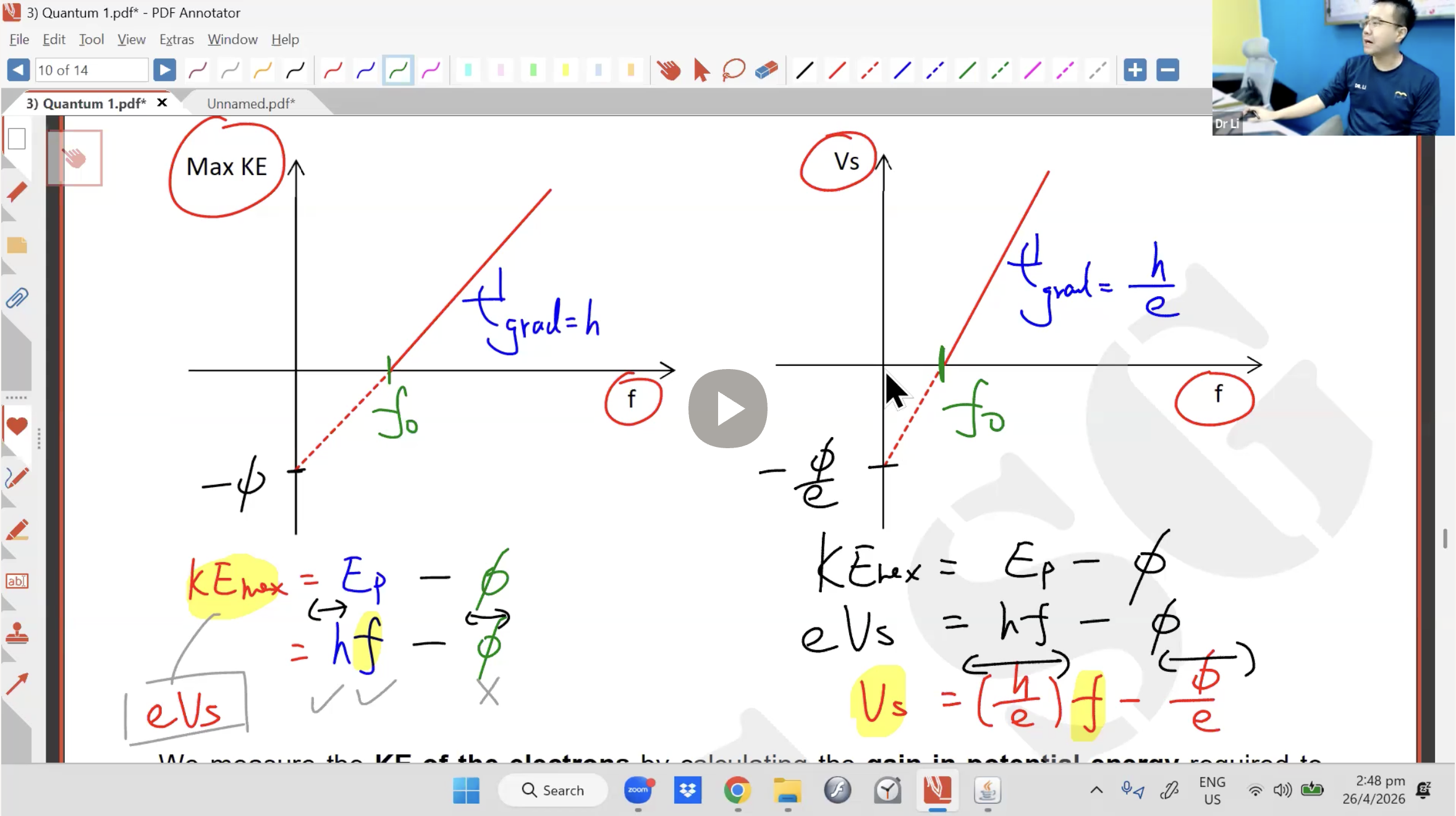 19. Quantum Physics Lesson 1 - Photo-Electric Effect [2026] - Dr Li