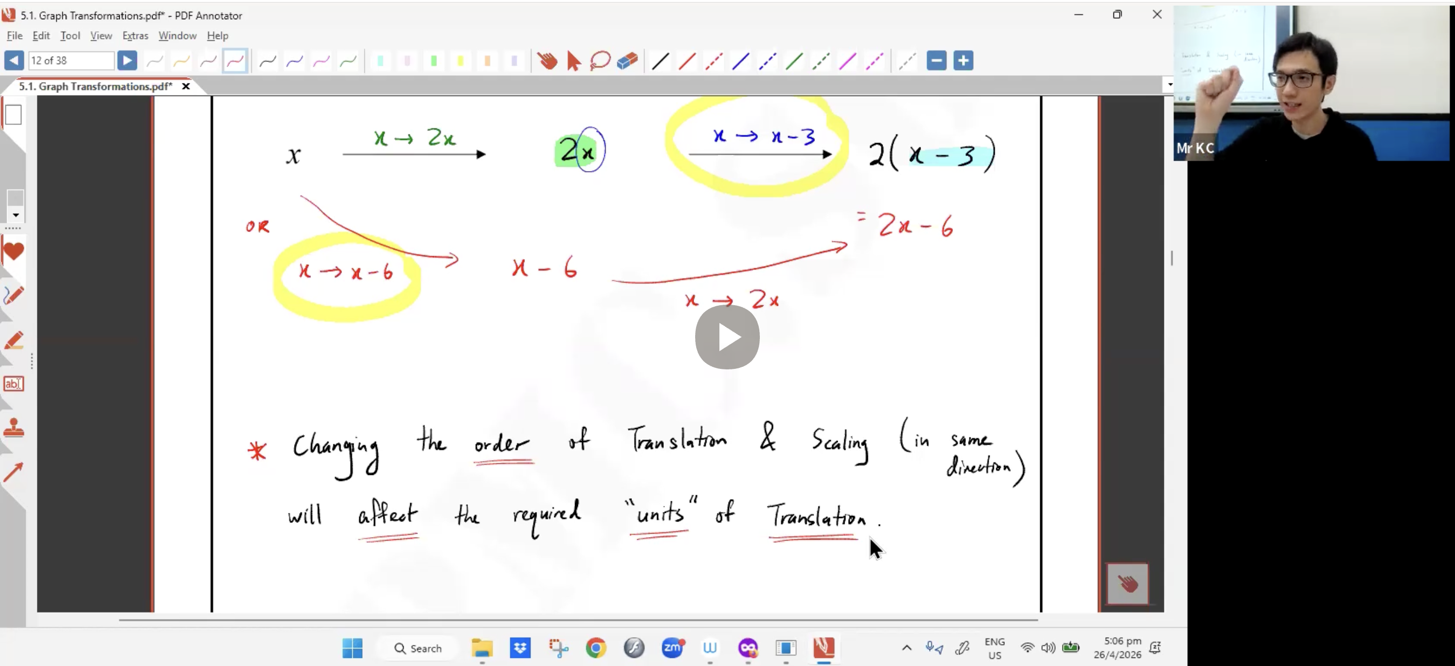 19. Graphing Techniques L1 [2026] - Mr KC