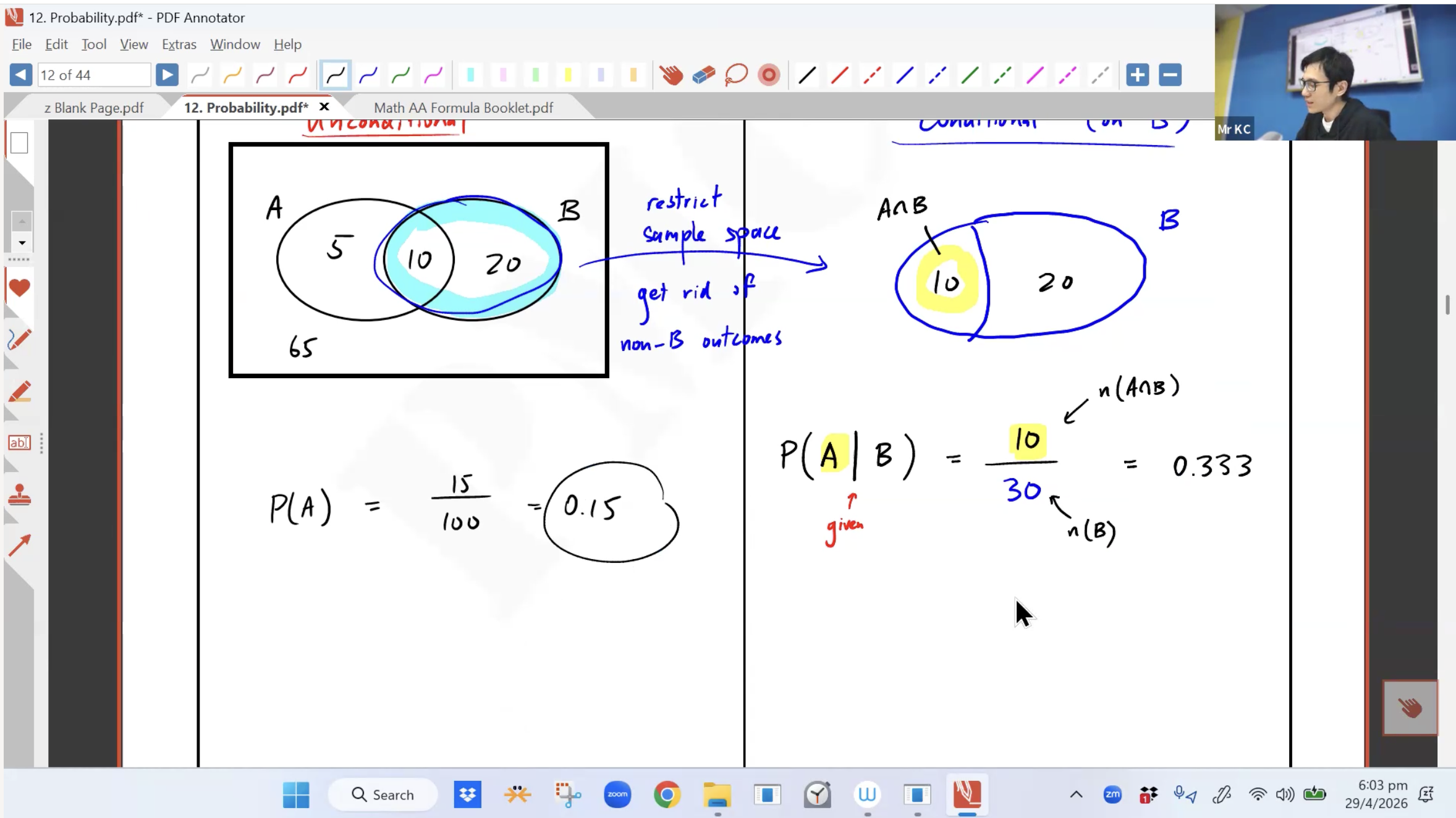 20. Probability L1 [2026] - Mr KC