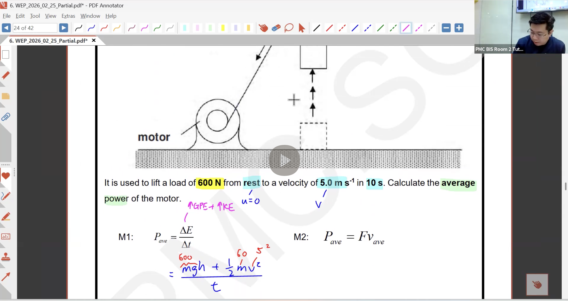 21. Work Energy Power Lesson 2 [2026] - Mr SW
