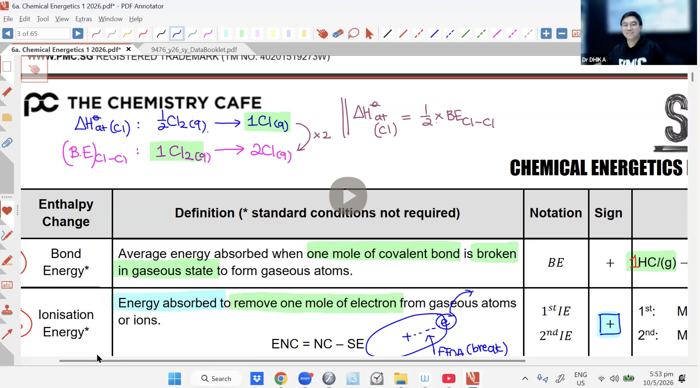 21. Energetics 1 L3 [2026] - Dr D