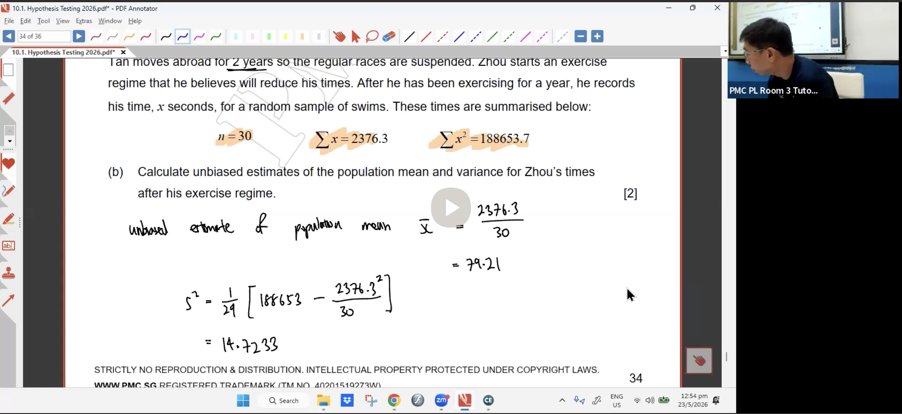 23. Hypothesis Testing L2 [2026] - Mr CT