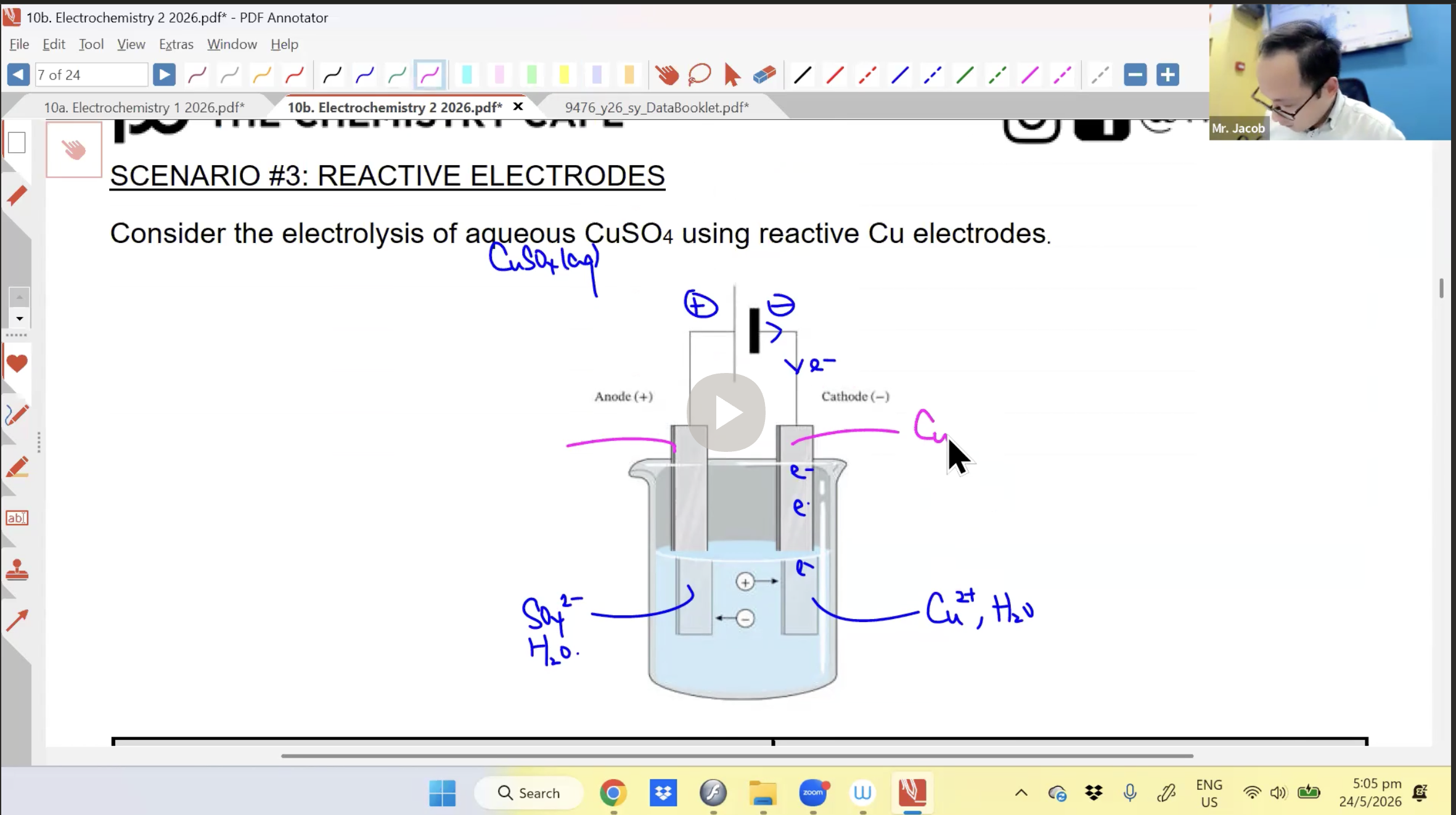 23. Electrochemistry 2 L1 [2026] - Mr JT