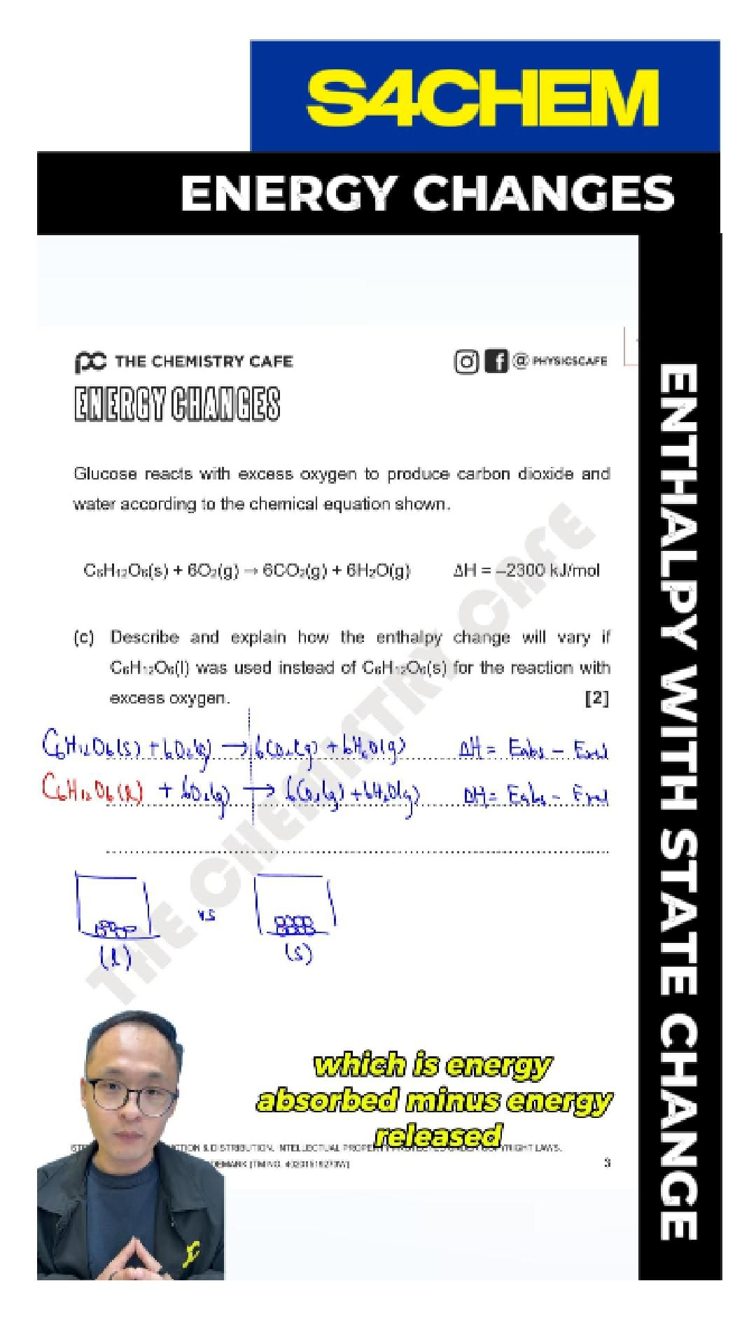 [Energy Changes] Enthalpy Involving State Change