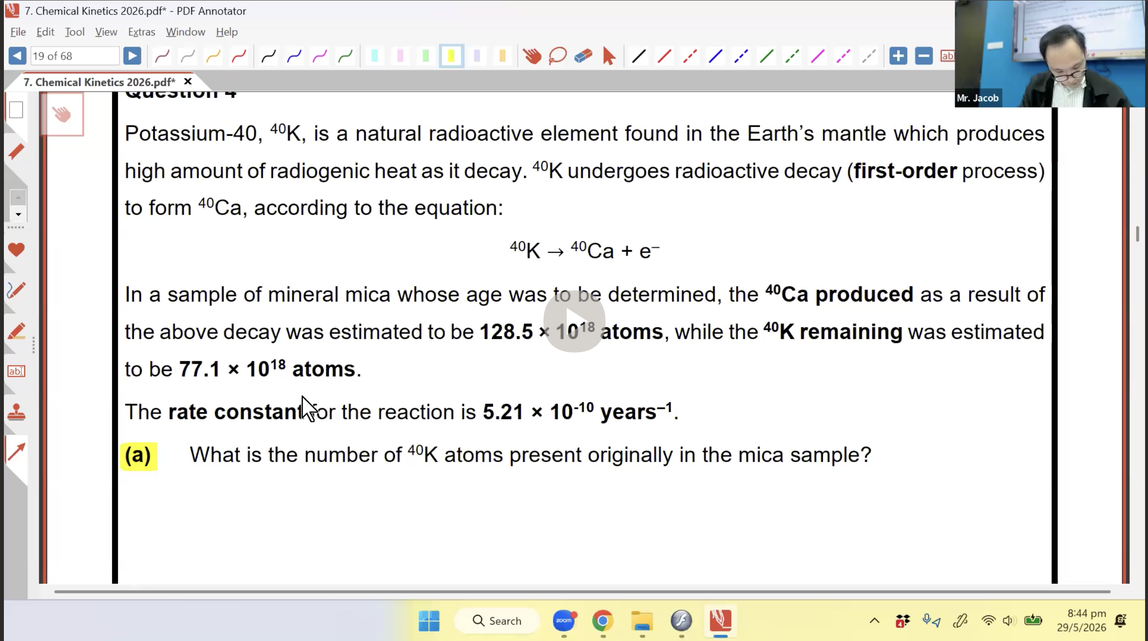 24. Reaction Kinetics L1 [2026] - Mr JT
