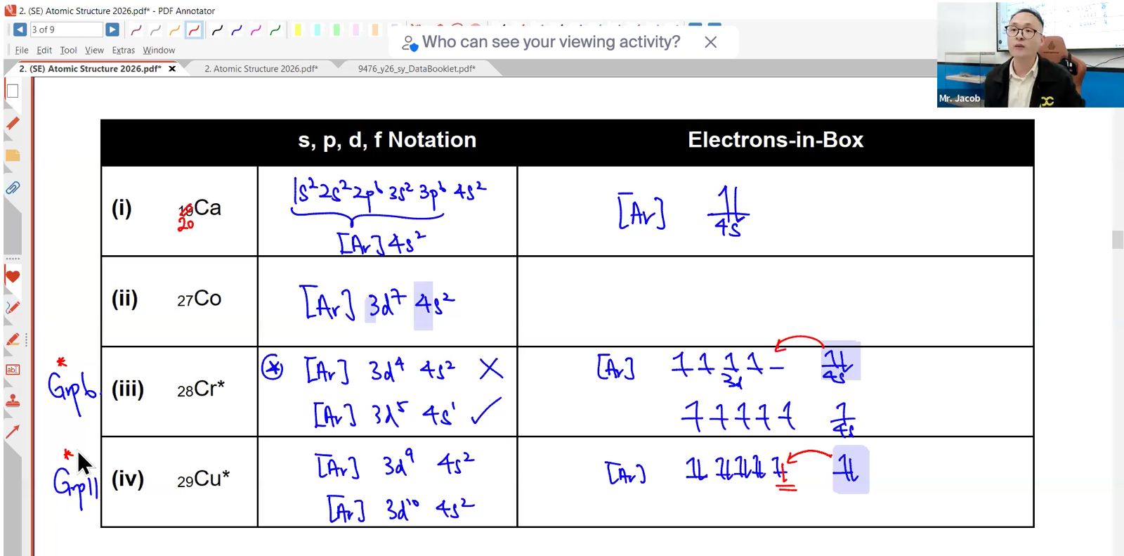 25a. Atomic Structure & Gaseous State Revision  [DIY] AMS & Redox Revision [2026]