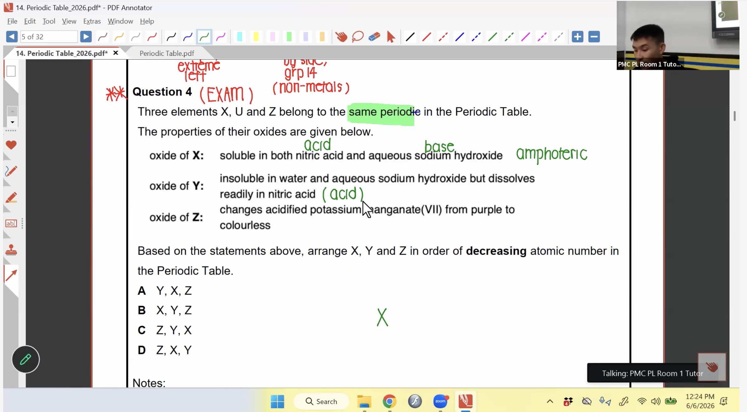 25. Periodic Table 1 [2026] - Dr LSJ