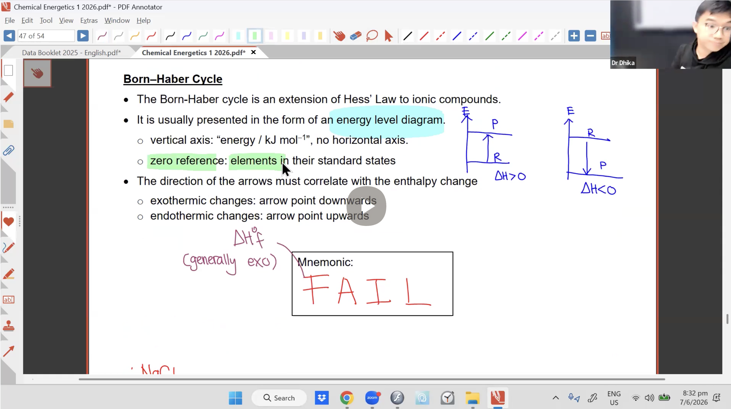 25. Energetics 1 L3 [2026[ - Dr D